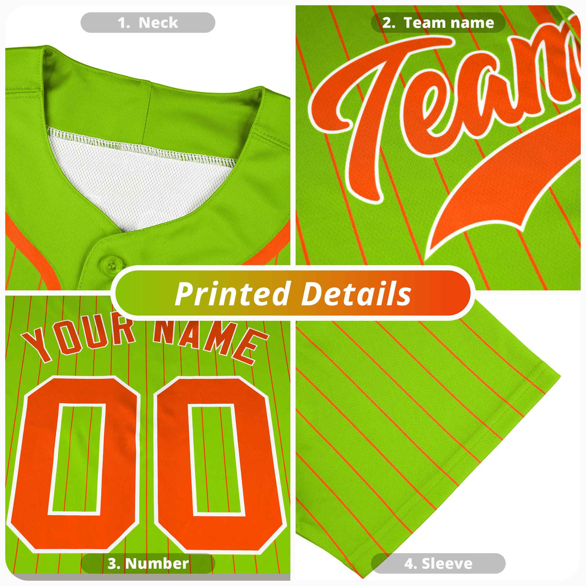 Custom White Neon Green Stripe Fashion Raglan Sleeves Authentic Baseball Jersey