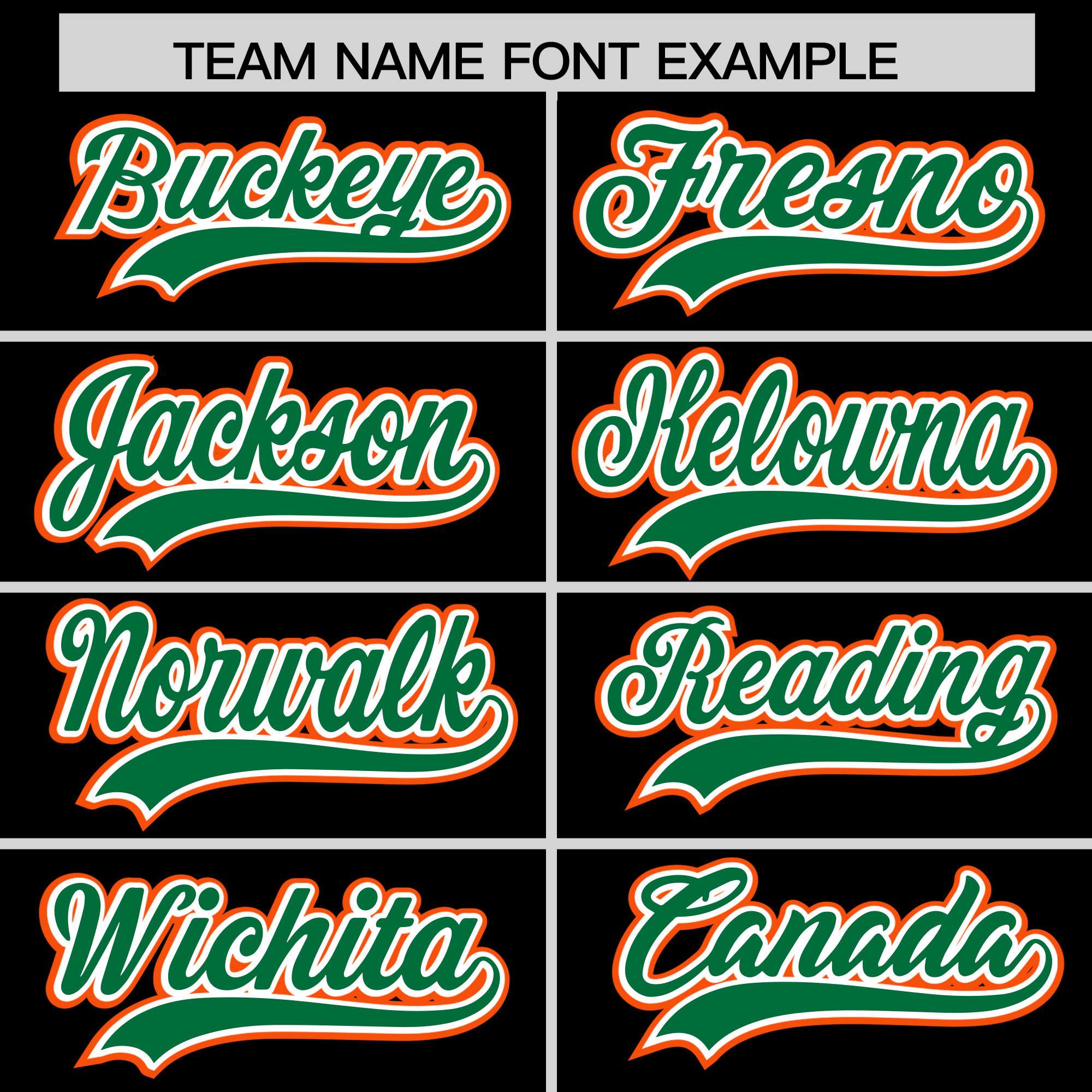 Custom Black Kelly Green and Orange Raglan Sleeves Authentic Baseball Jersey