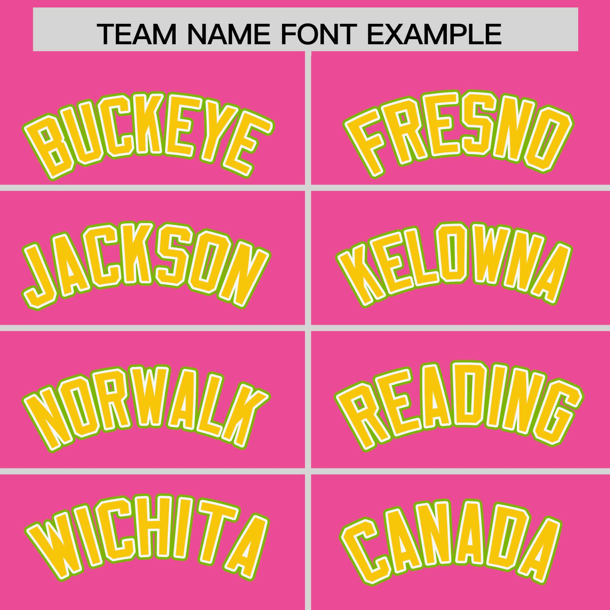 Custom Pink Gold and Neon Green Raglan Sleeves Authentic Baseball Jersey