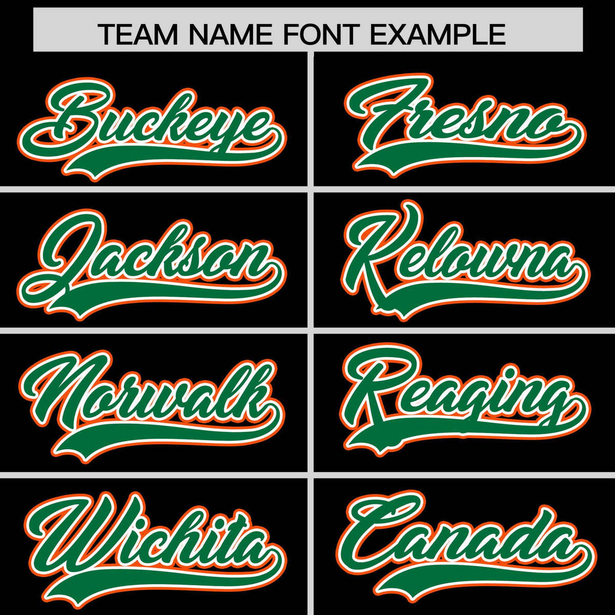 Custom Black Kelly Green and Orange Raglan Sleeves Authentic Baseball Jersey