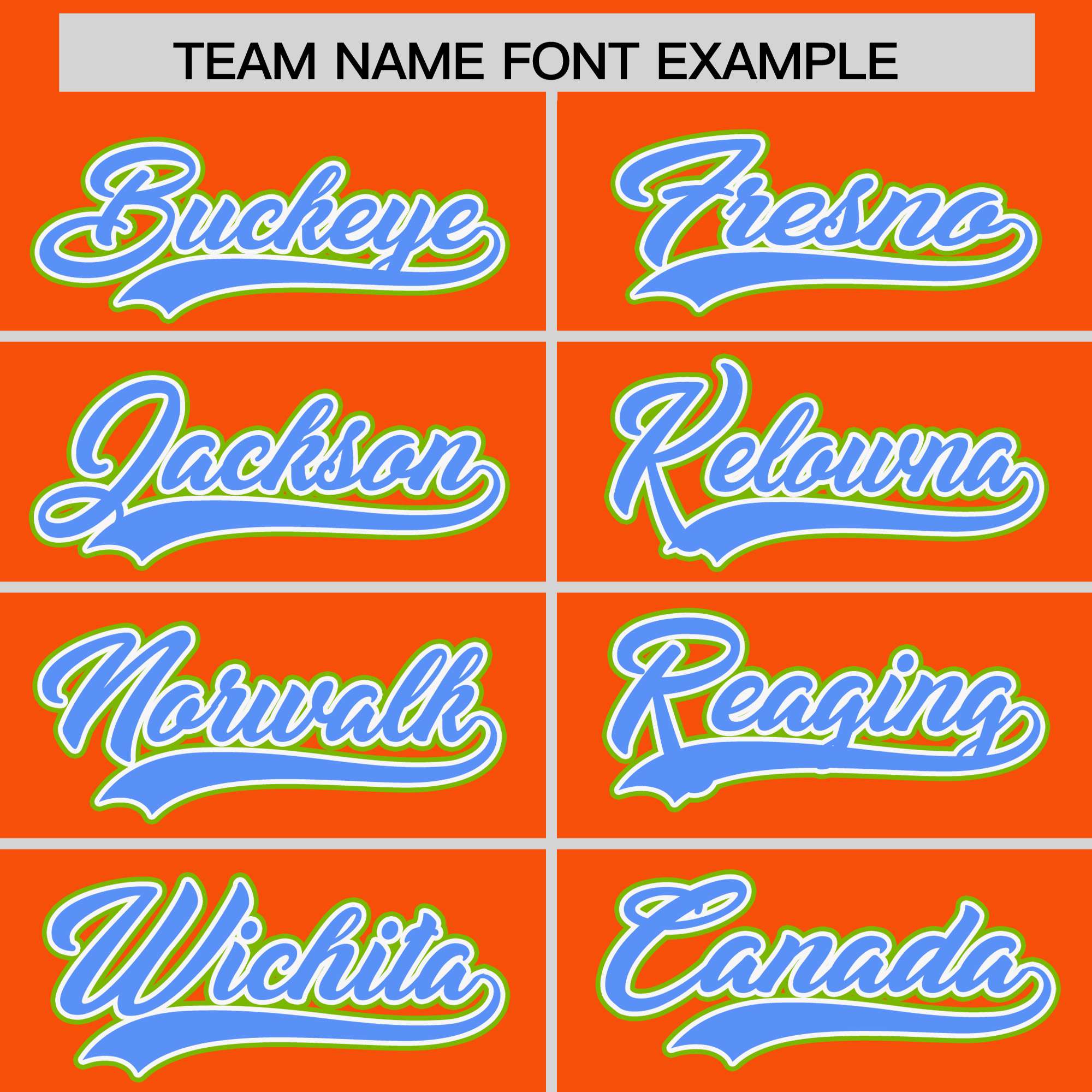 Custom Orange Powder Blue and Neon Green Raglan Sleeves Authentic Baseball Jersey