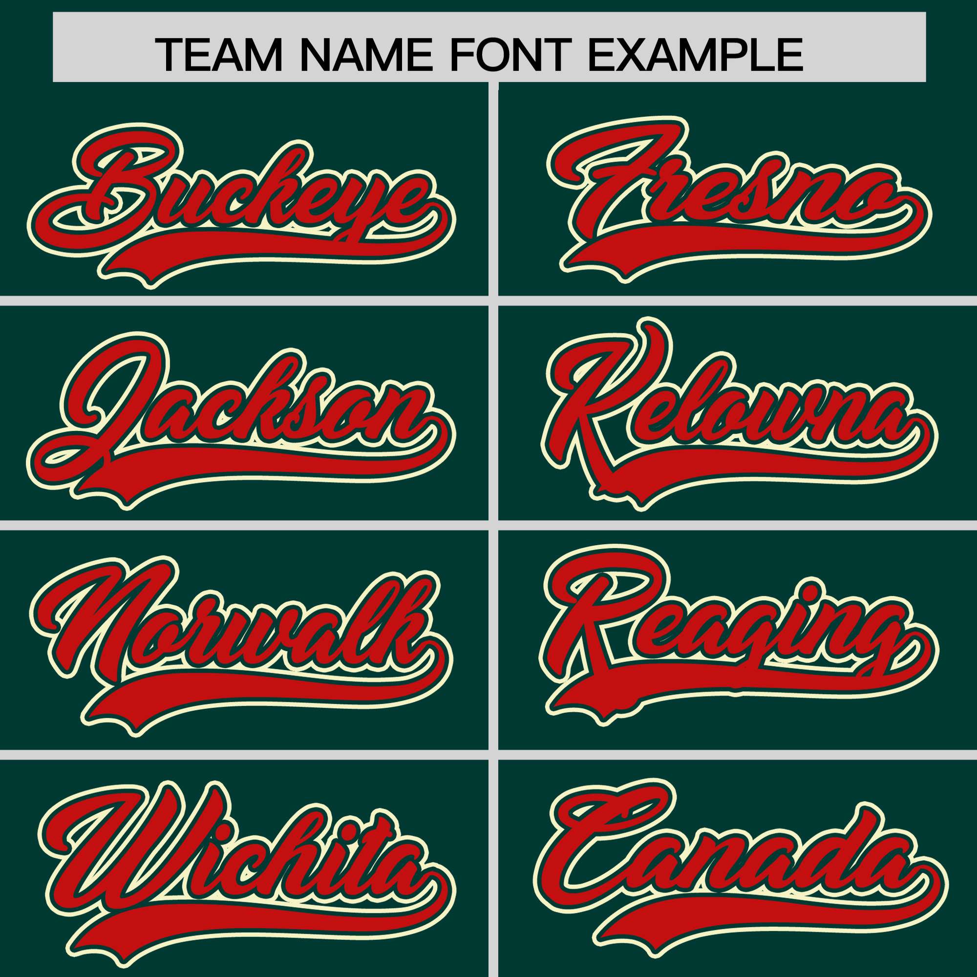 Custom Midnight Green Red and Cream Raglan Sleeves Authentic Baseball Jersey