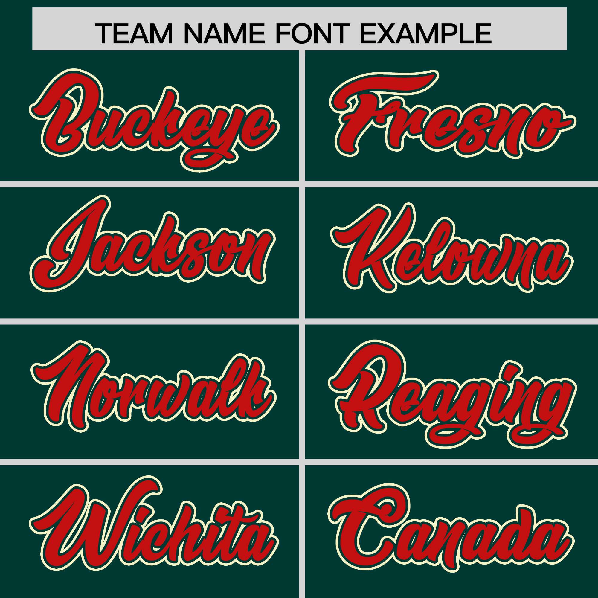 Custom Midnight Green Red and Cream Raglan Sleeves Authentic Baseball Jersey