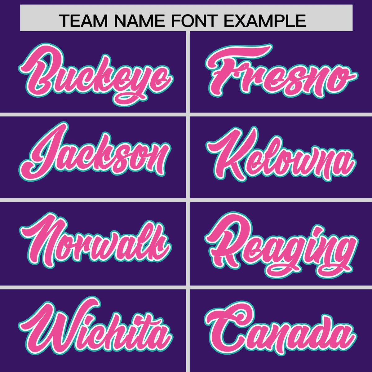 Custom Purple Aqua and Pink Raglan Sleeves Authentic Baseball Jersey