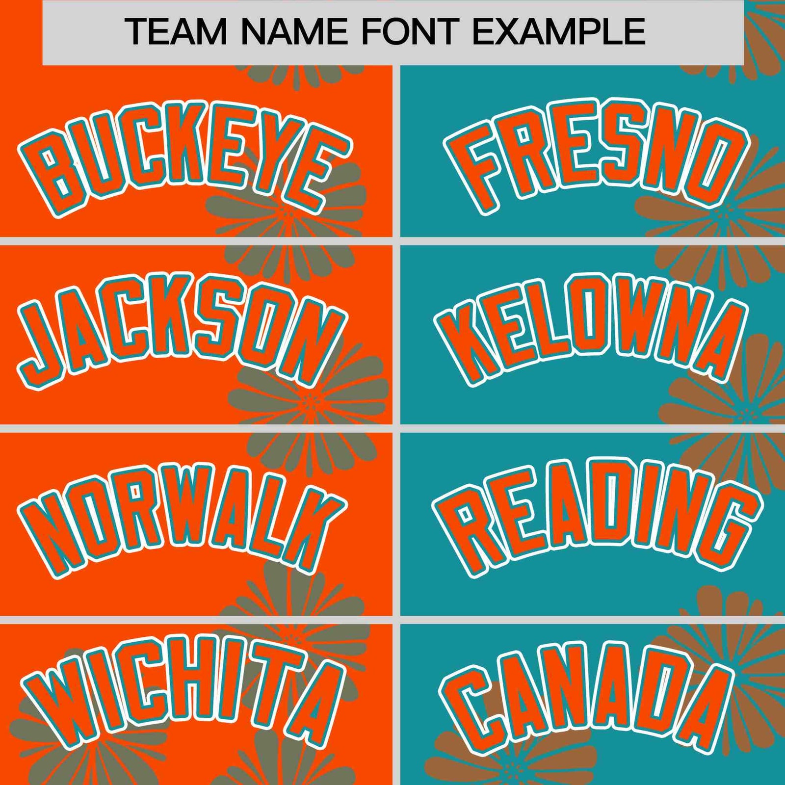 Custom Orange Aqua Split Fashion Flower Graffiti Pattern Authentic Baseball Jersey