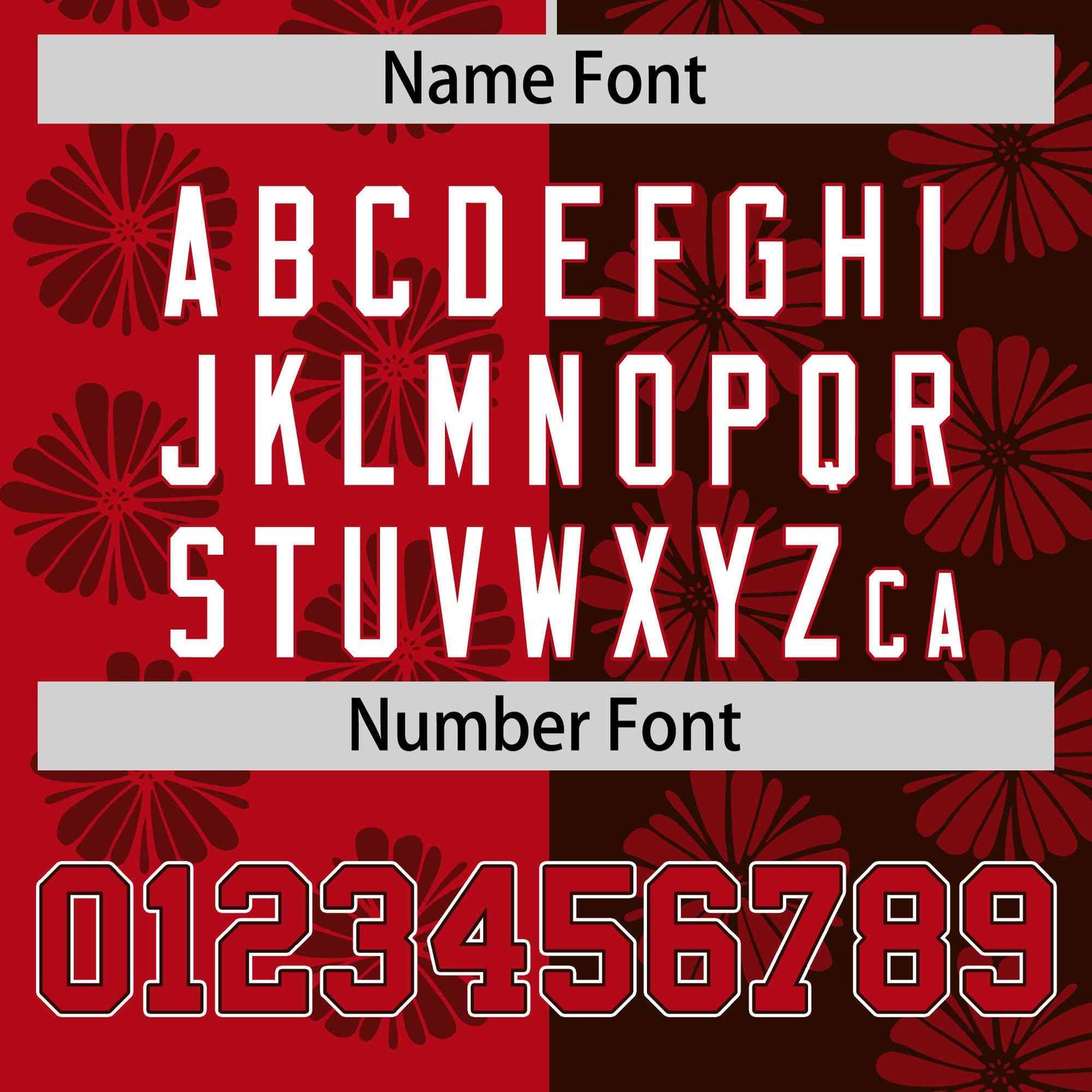 Custom Red Brown Split Fashion Flower Graffiti Pattern Authentic Baseball Jersey