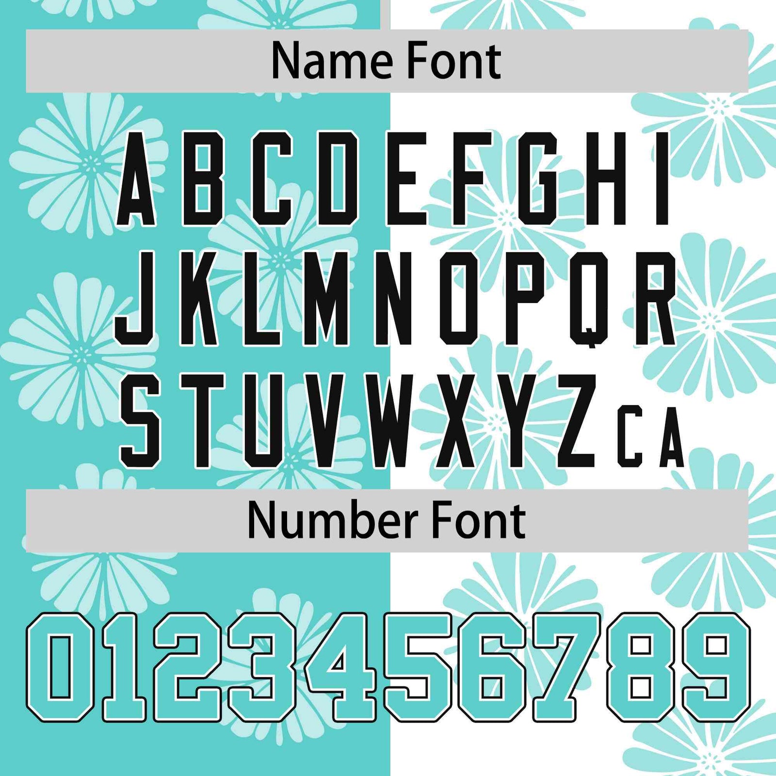 Custom Aqua White Split Fashion Flower Graffiti Pattern Authentic Baseball Jersey