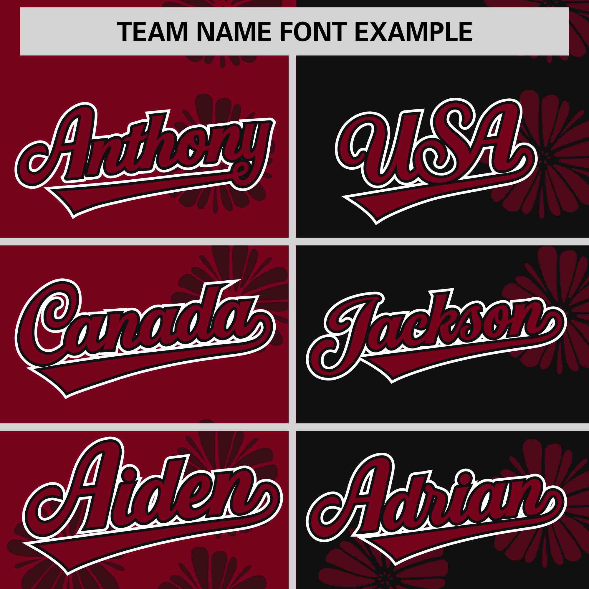 Custom Crimson Black Split Fashion Flower Graffiti Pattern Authentic Baseball Jersey