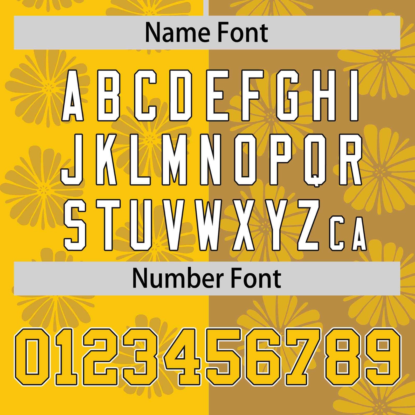 Custom Gold Old Gold Split Fashion Flower Graffiti Pattern Authentic Baseball Jersey