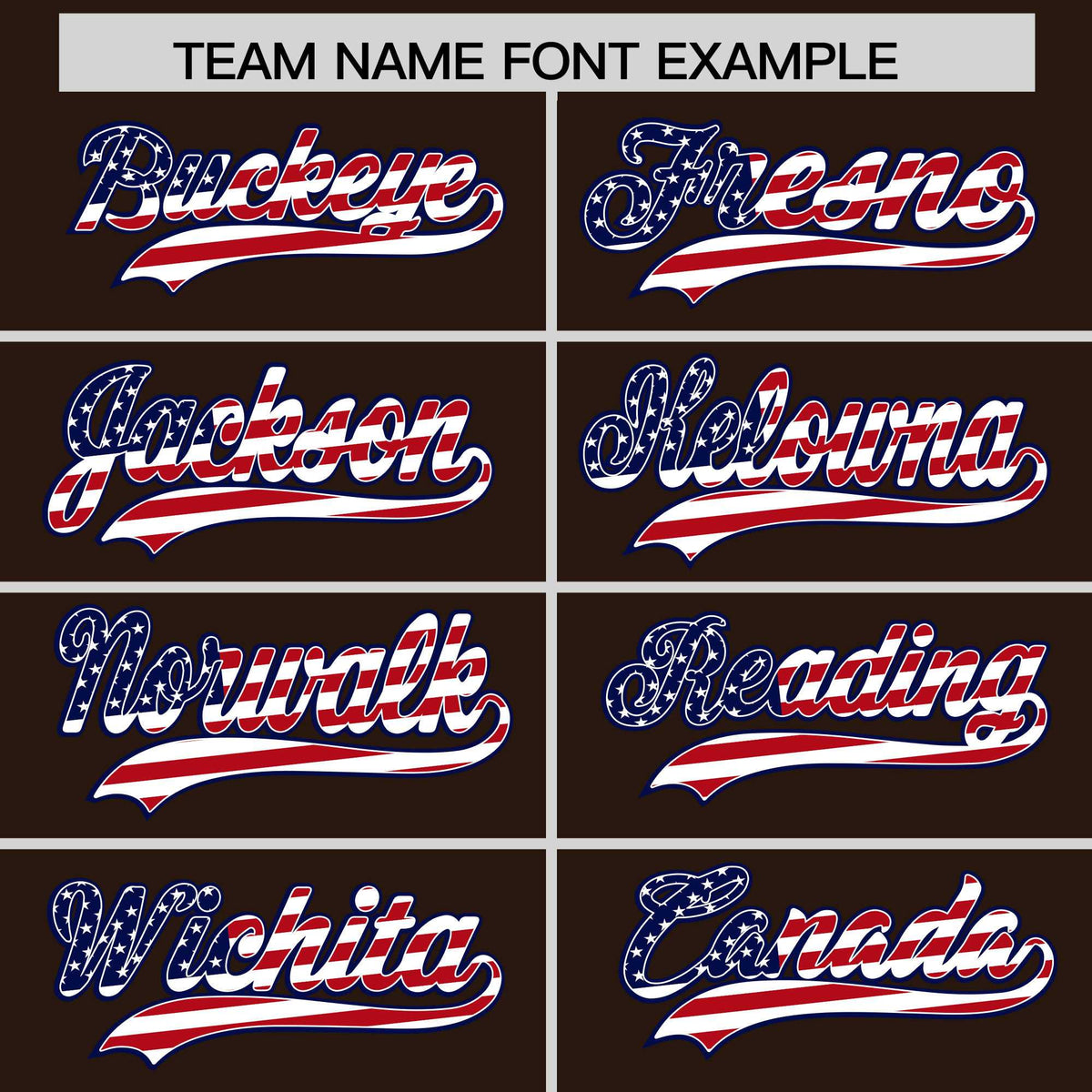 Custom Brown American Flag Design Personalized Baseball Jersey