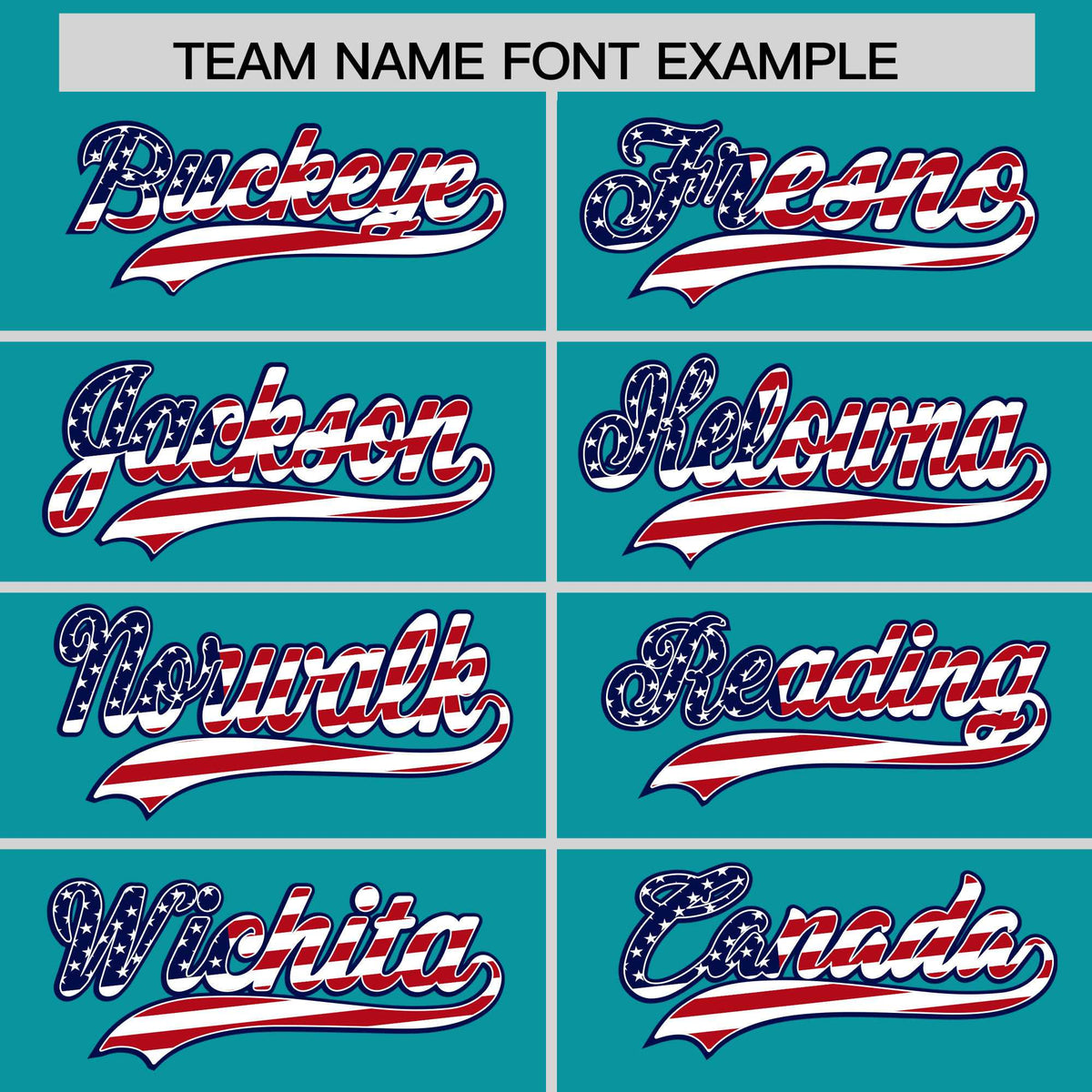 Custom Aqua American Flag Design Personalized Baseball Jersey