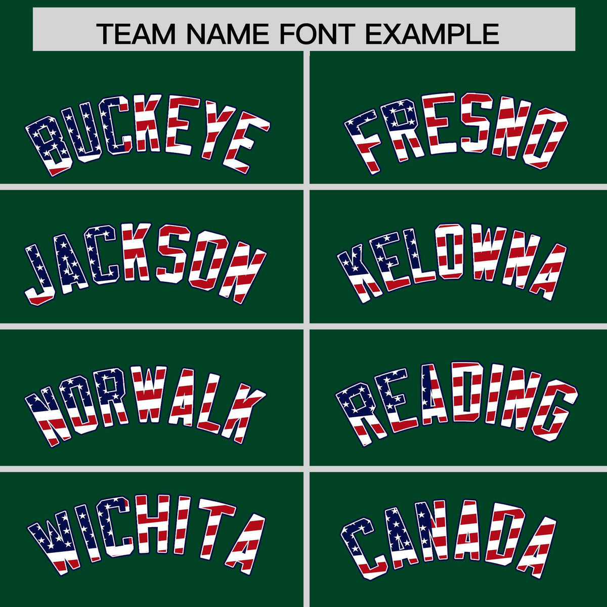 Custom Green American Flag Design Personalized Baseball Jersey