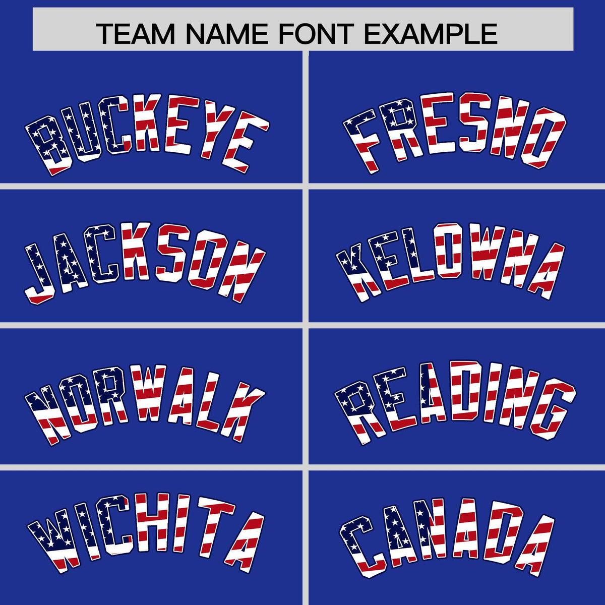 Custom Royal Blue American Flag Design Personalized Baseball Jersey