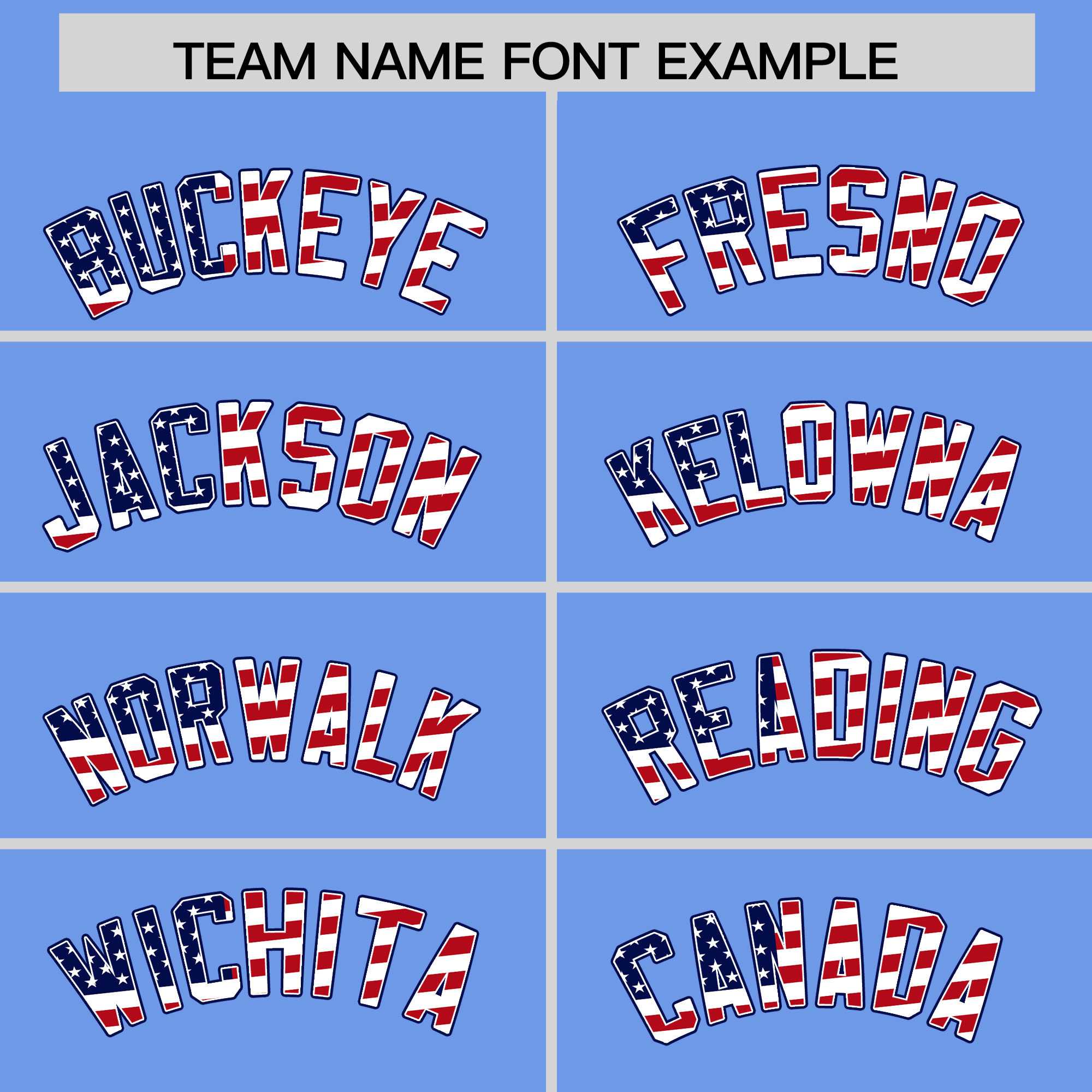 Custom Light Blue American Flag Design Personalized Baseball Jersey