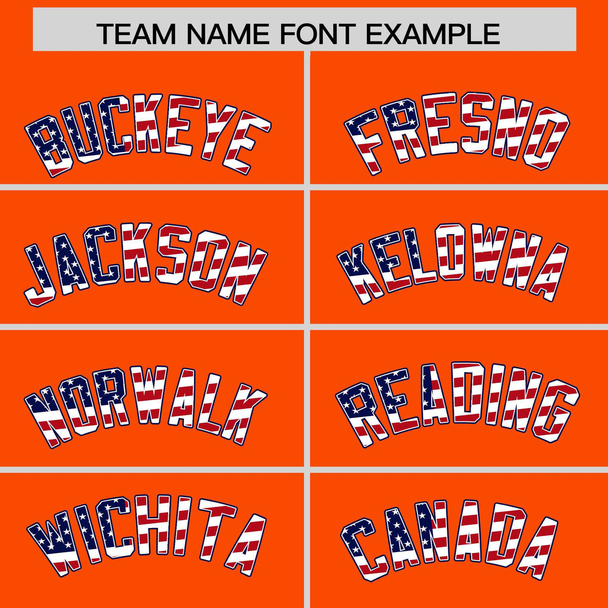 Custom Orange American Flag Design Personalized Baseball Jersey