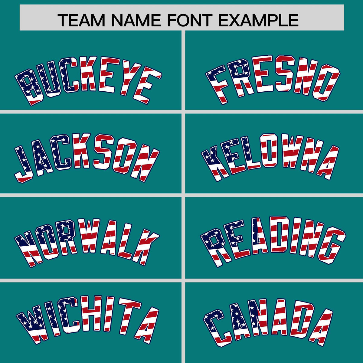 Custom Teal American Flag Design Personalized Baseball Jersey