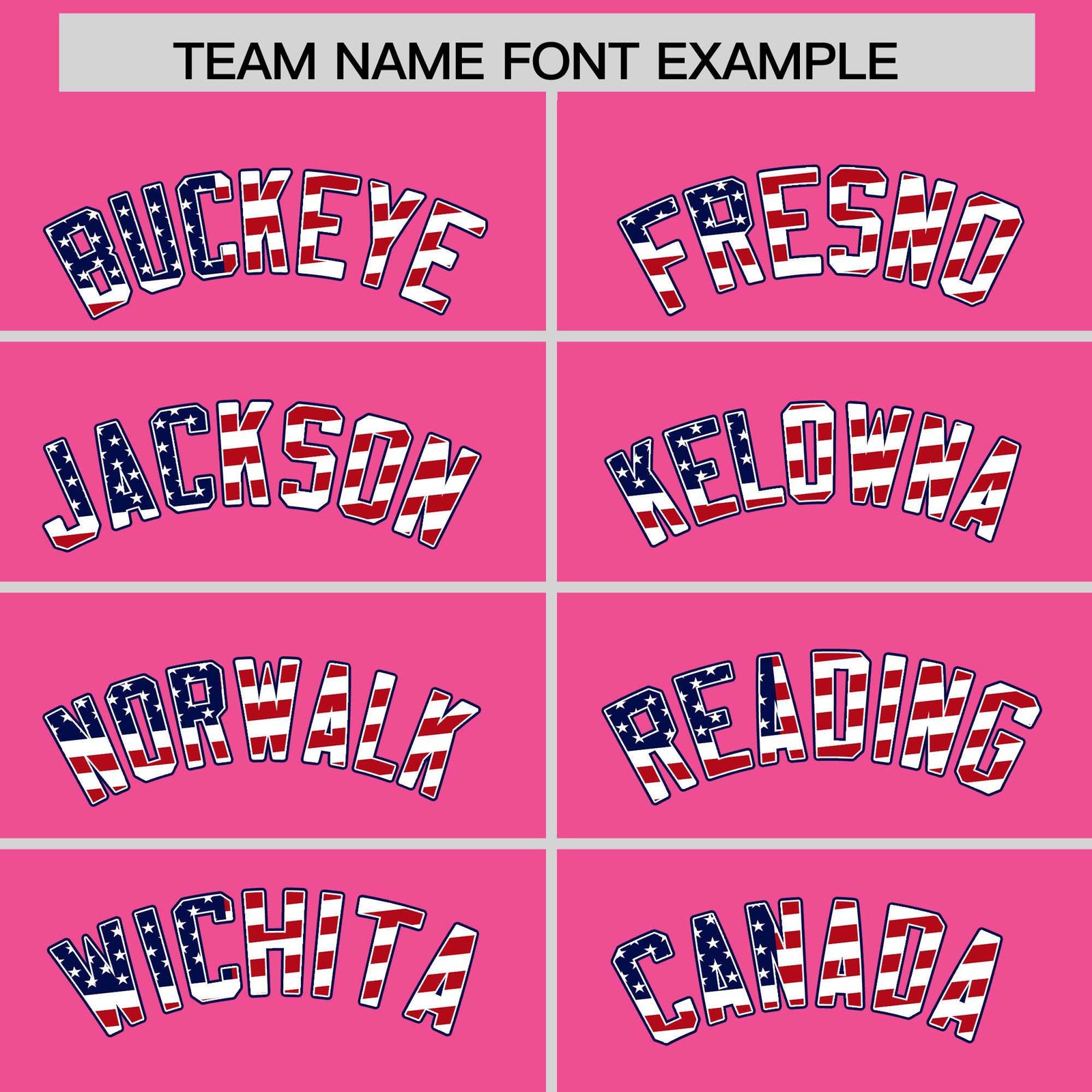 Custom Pink American Flag Design Personalized Baseball Jersey