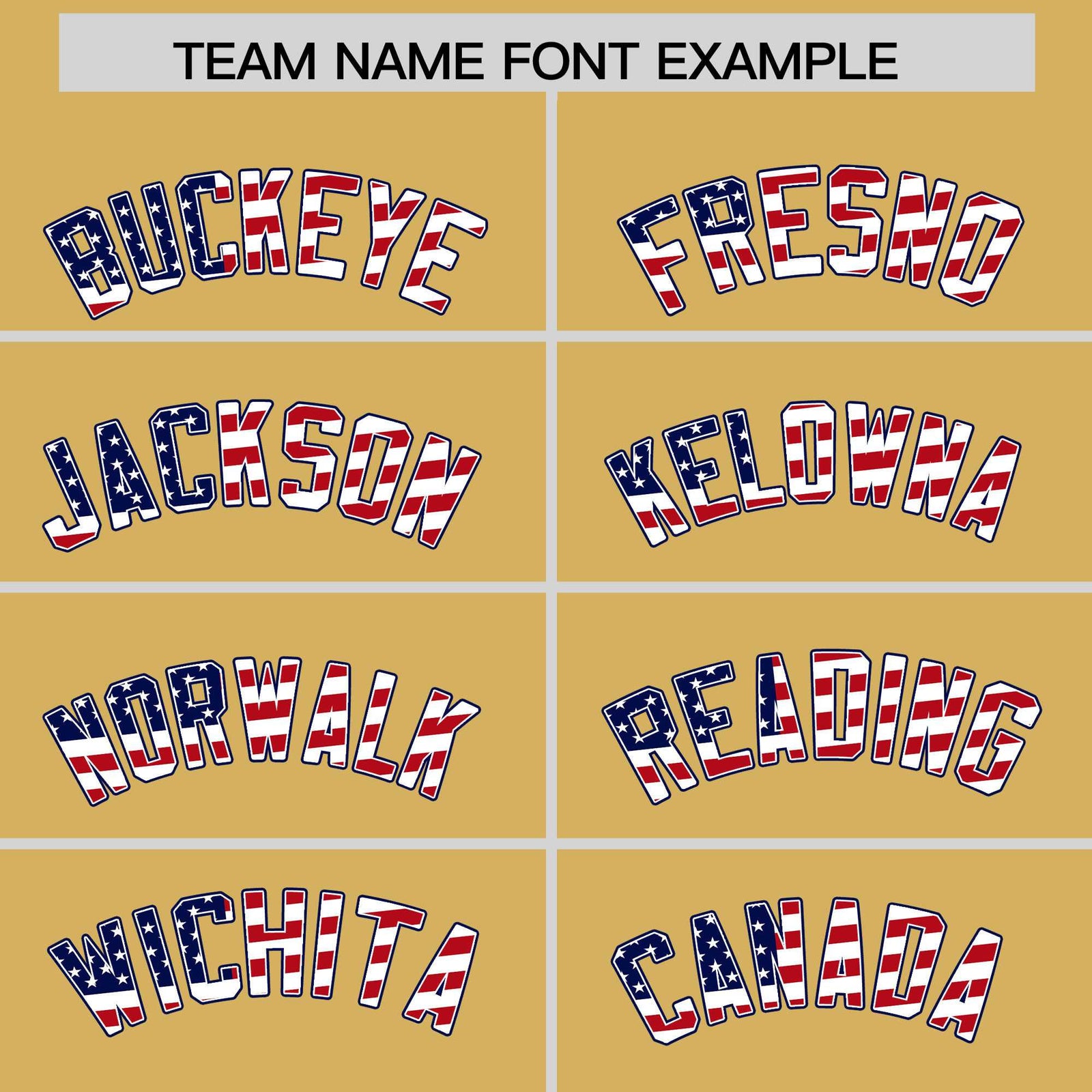 Custom Old Gold American Flag Design Personalized Baseball Jersey