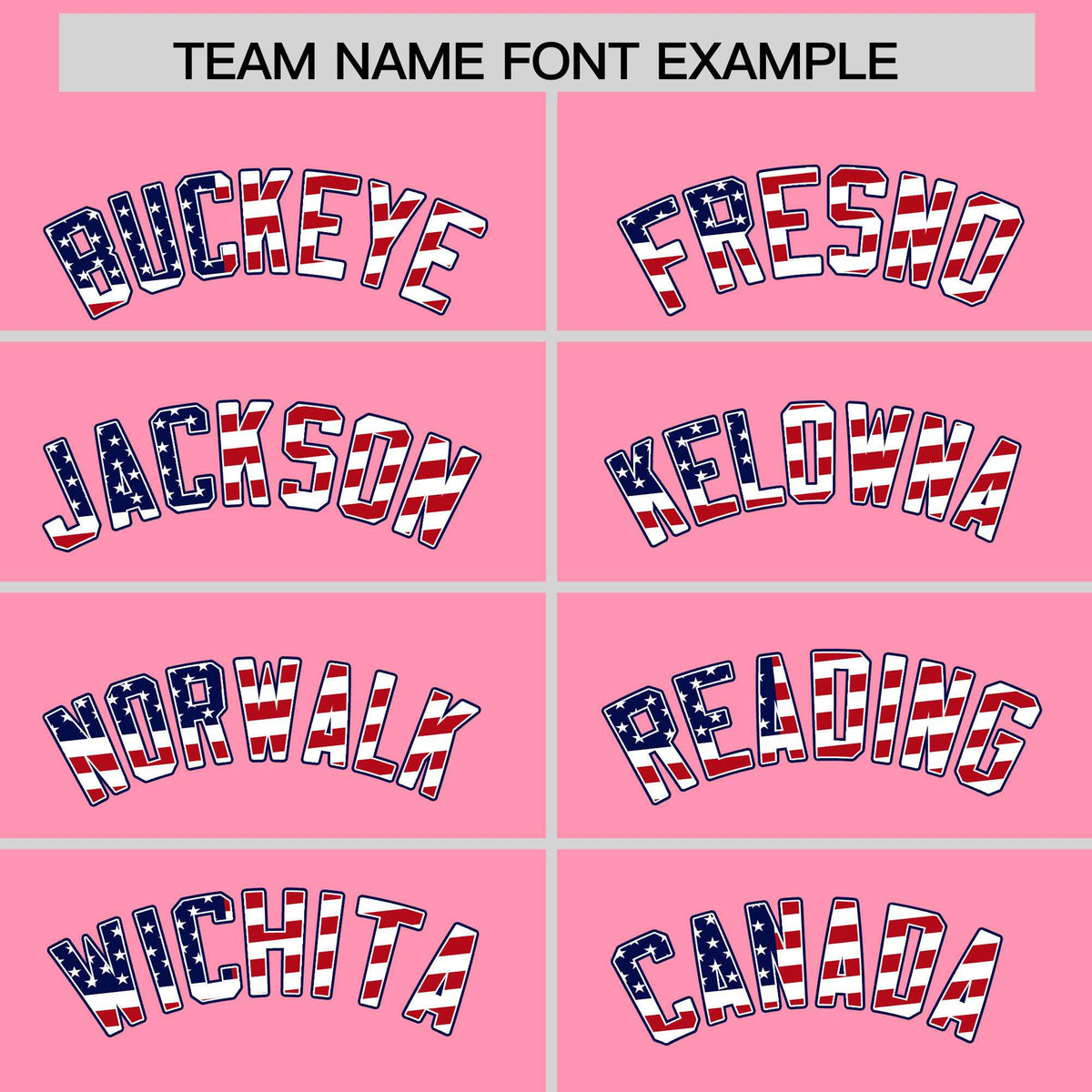Custom Light Pink American Flag Design Personalized Baseball Jersey