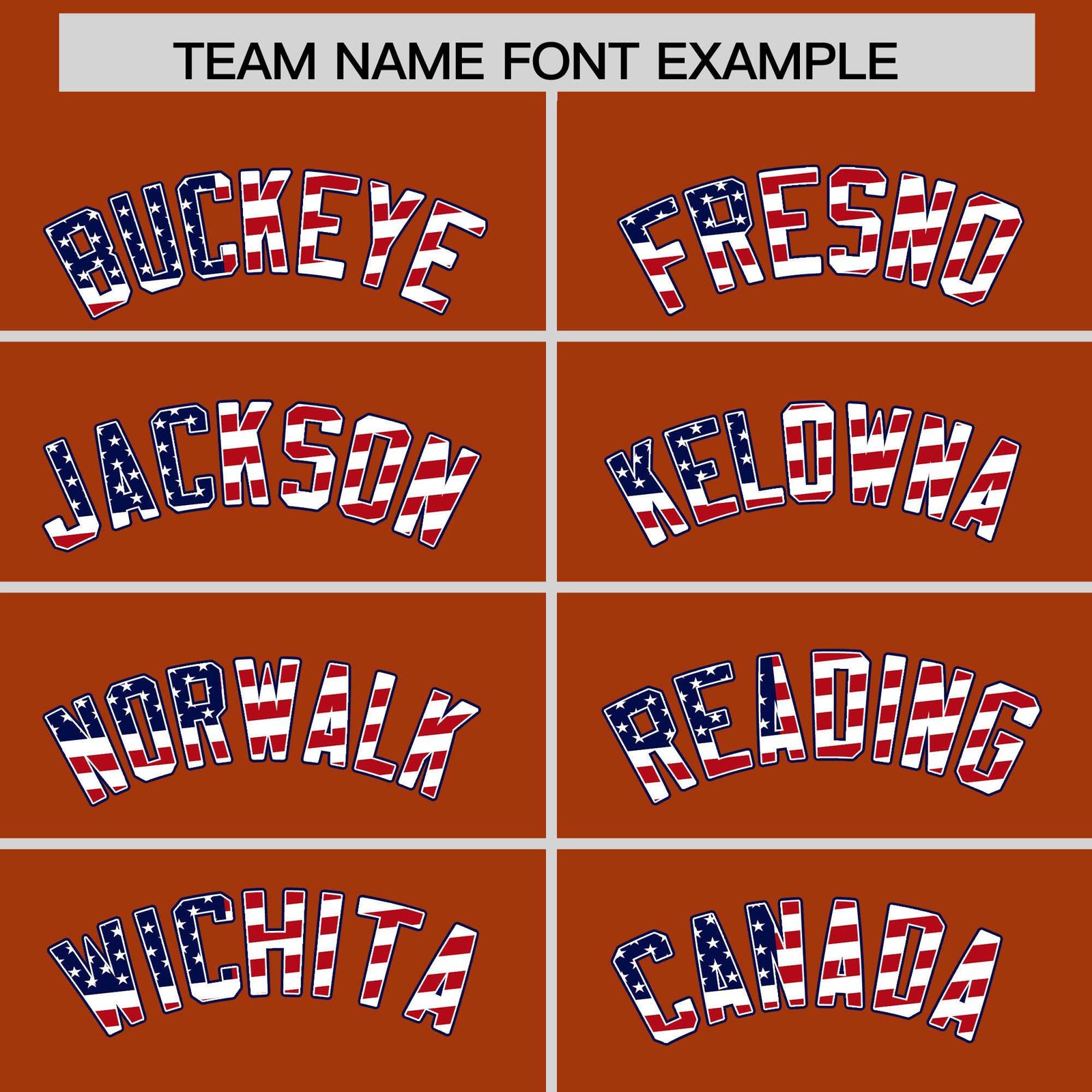 Custom Dark Orange American Flag Design Personalized Baseball Jersey