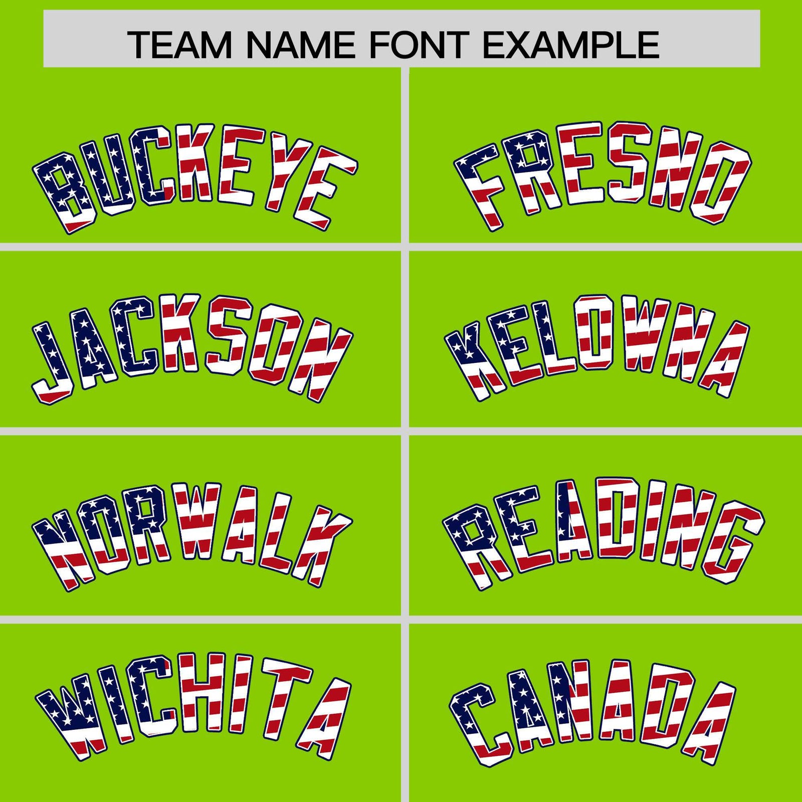 Custom Neon Green American Flag Design Personalized Baseball Jersey