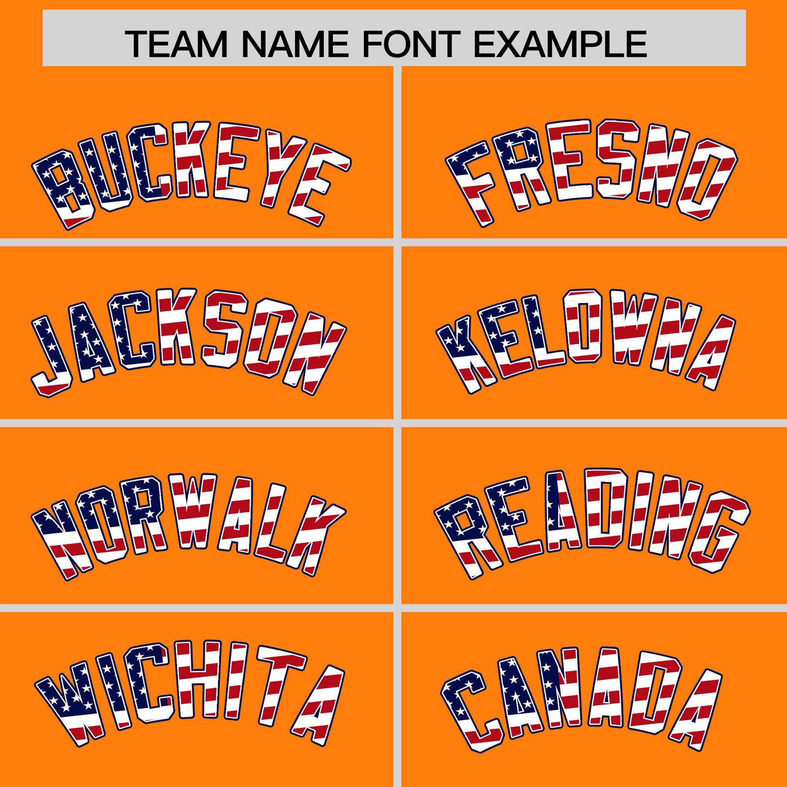 Custom Orange American Flag Design Personalized Baseball Jersey