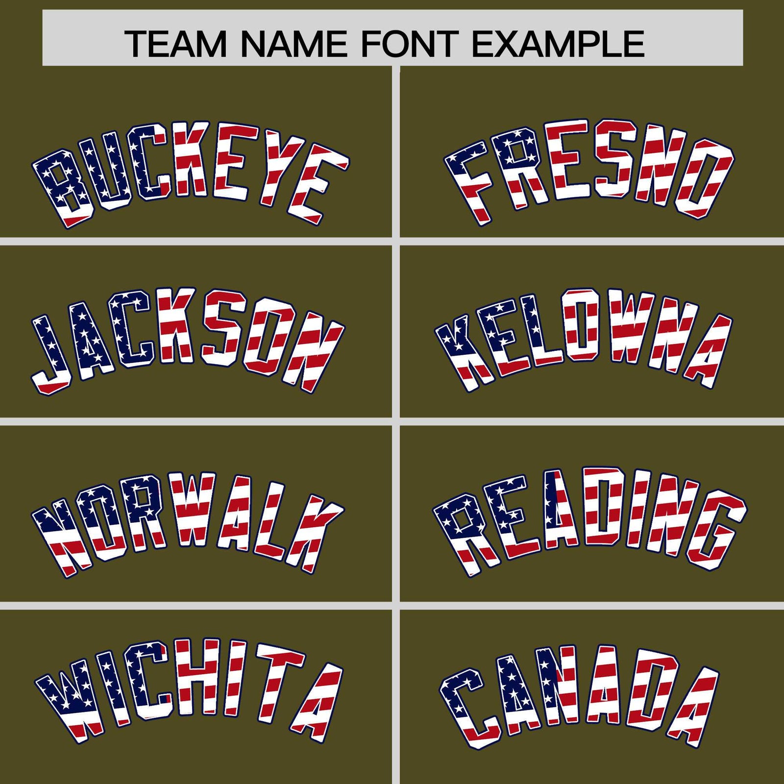 Custom Olive American Flag Design Personalized Baseball Jersey