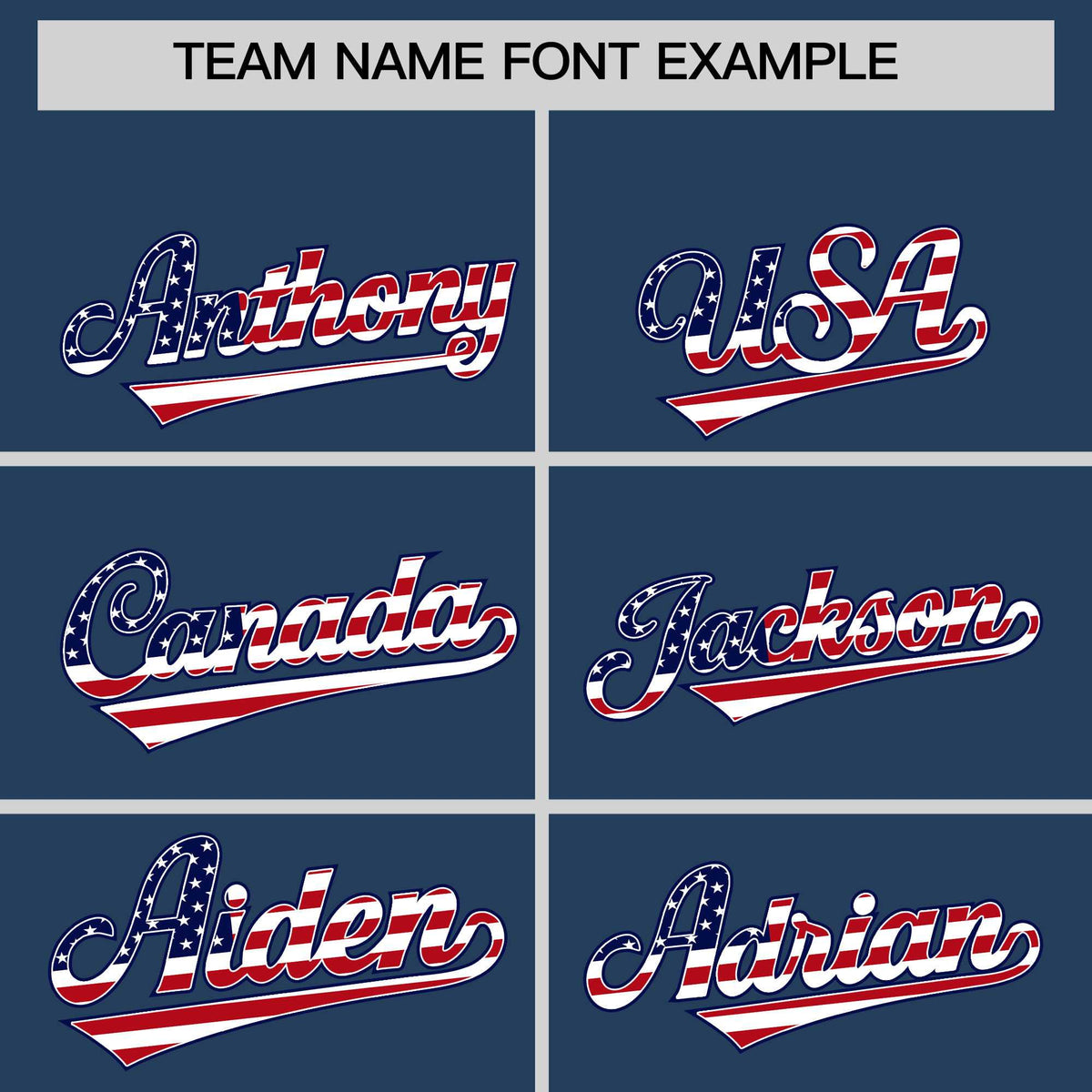 Custom Midnight Blue American Flag Design Personalized Baseball Jersey