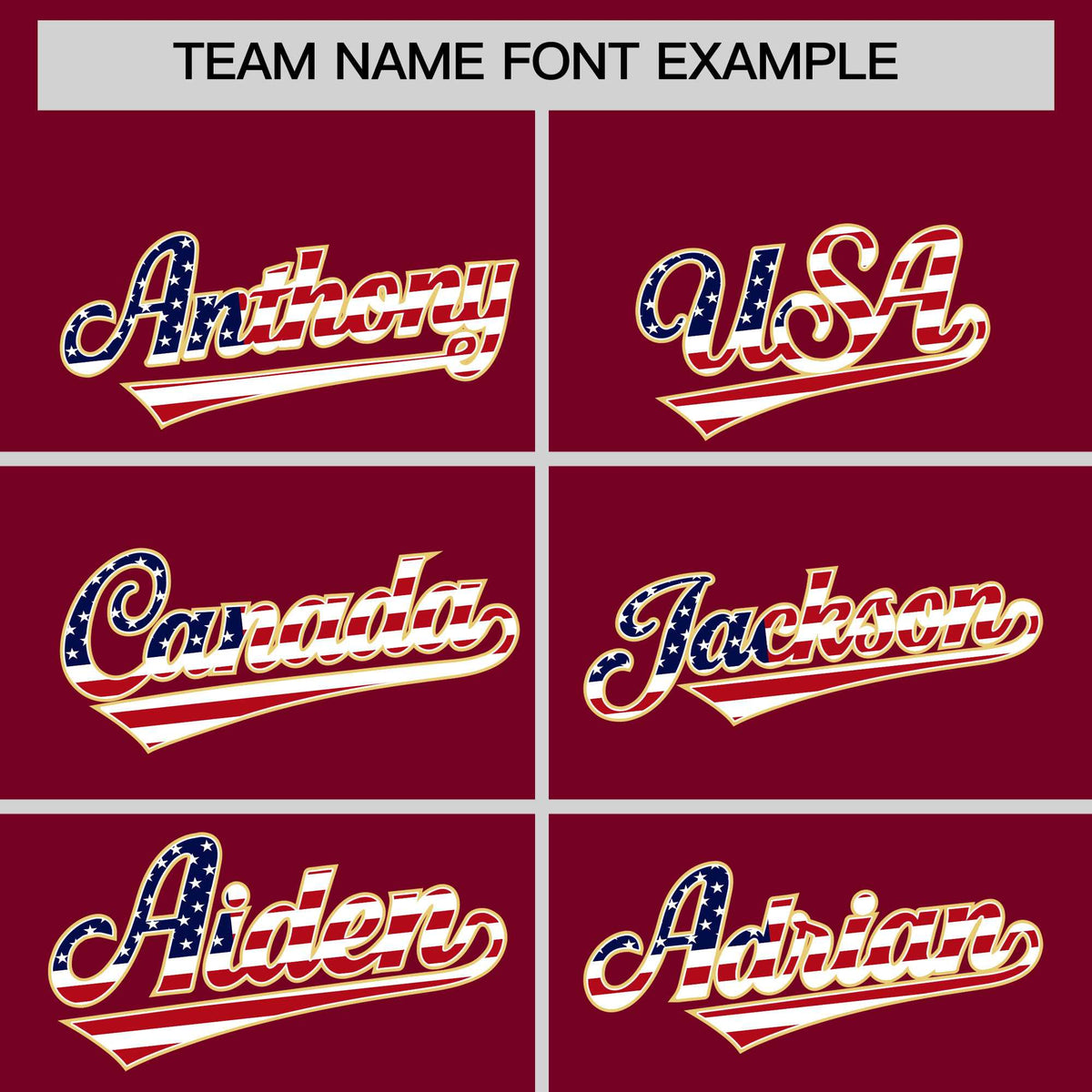 Custom Crimson American Flag Design Personalized Baseball Jersey