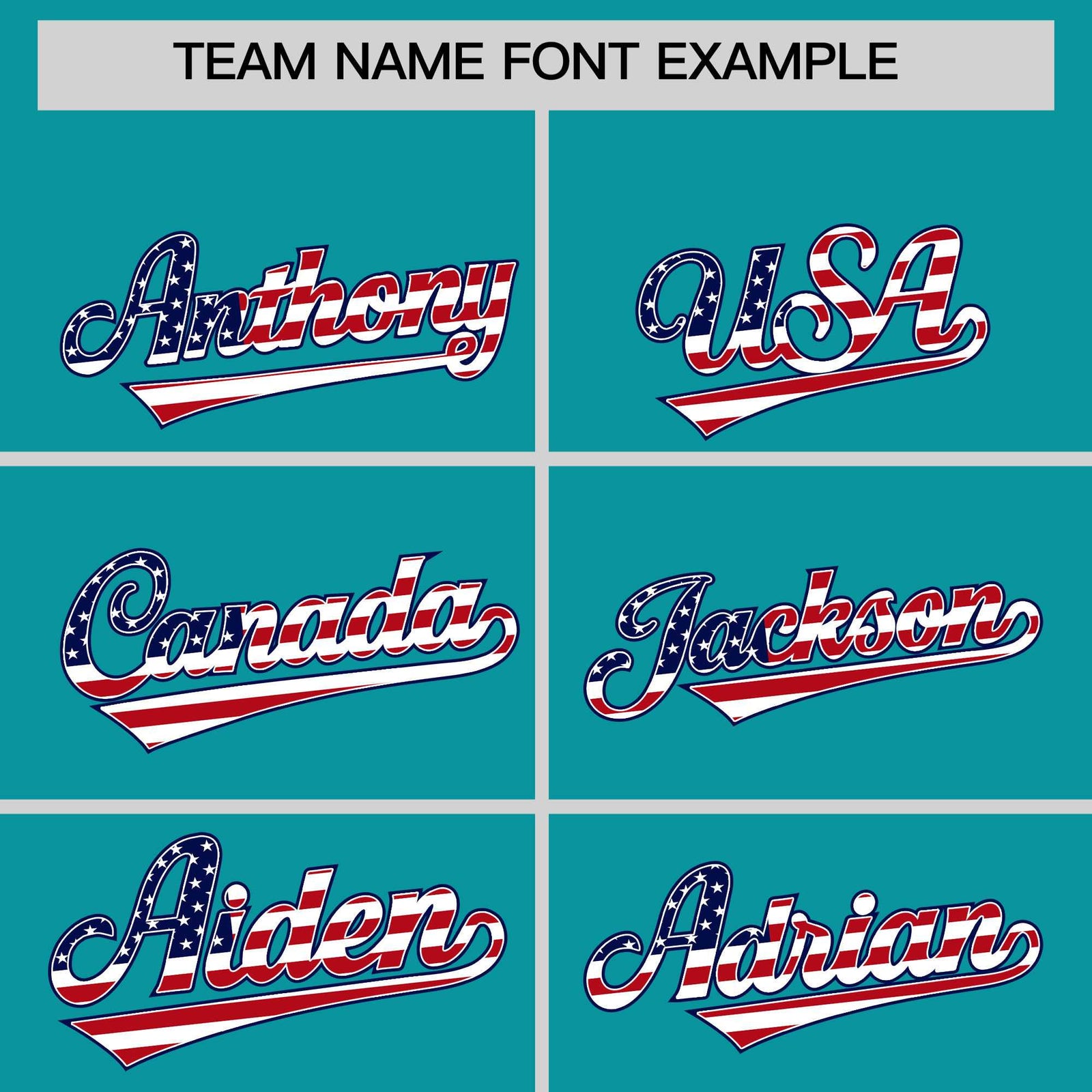 Custom Aqua American Flag Design Personalized Baseball Jersey