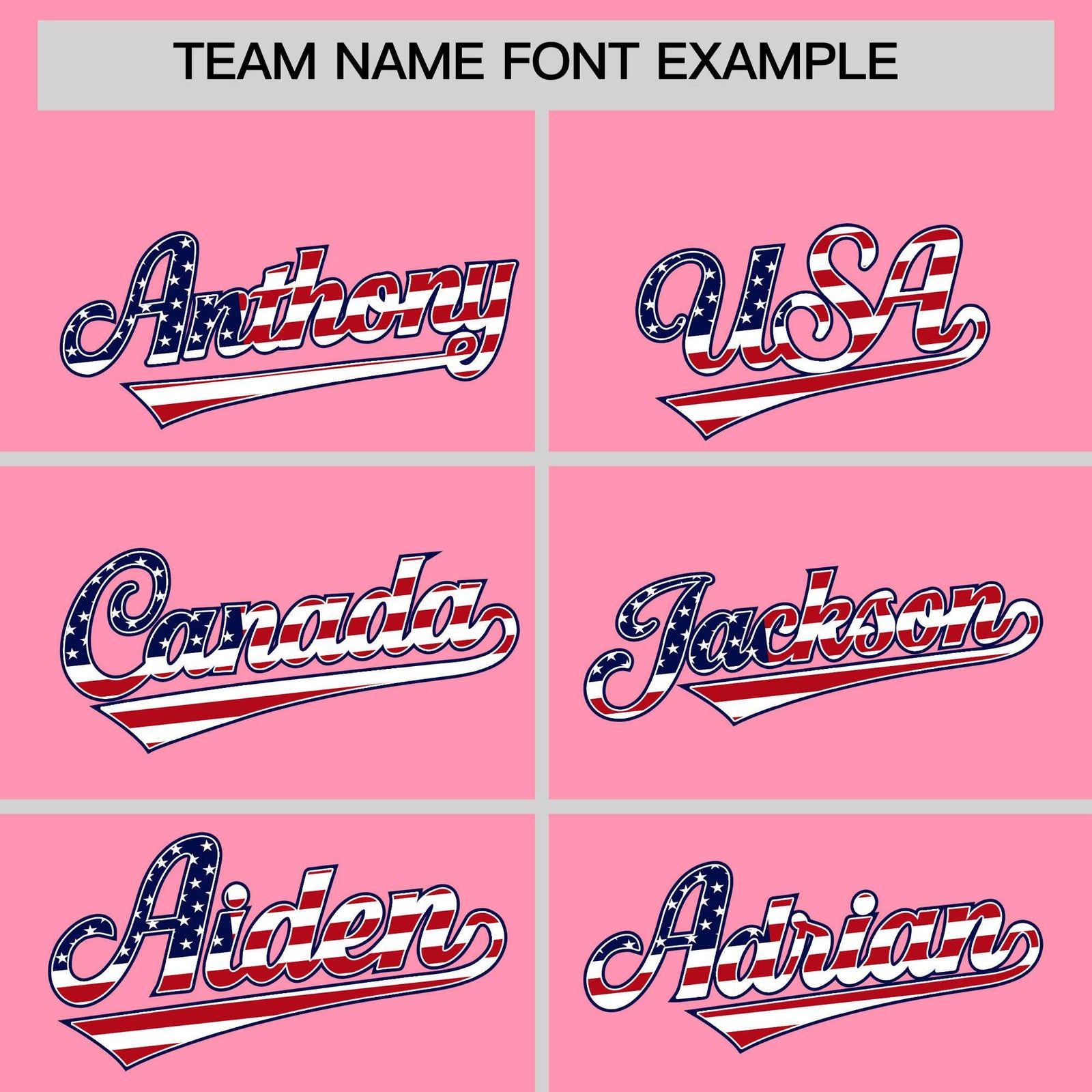 Custom Light Pink American Flag Design Personalized Baseball Jersey