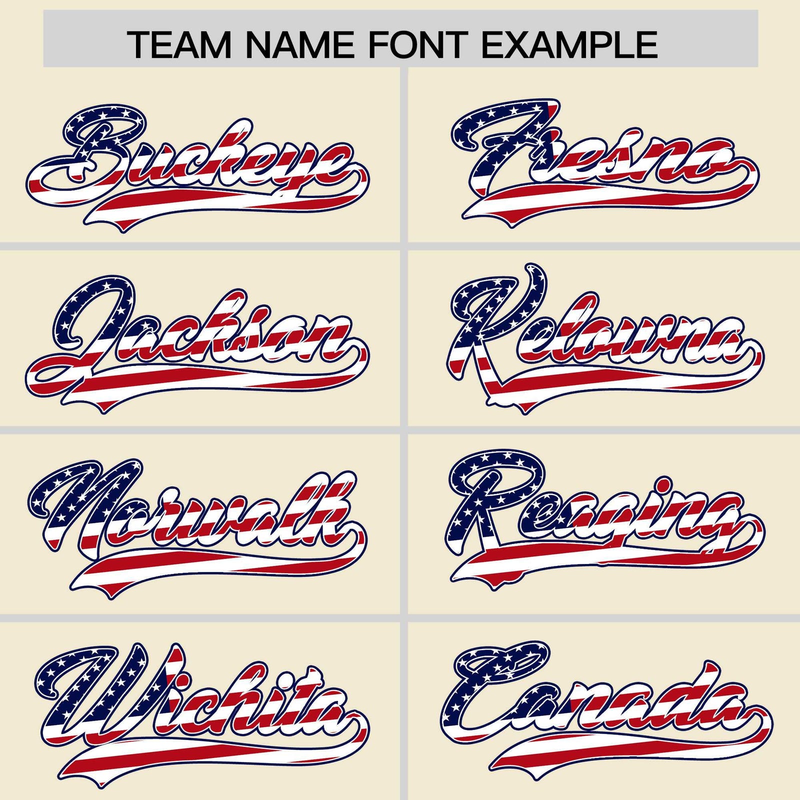 Custom Cream American Flag Design Personalized Baseball Jersey