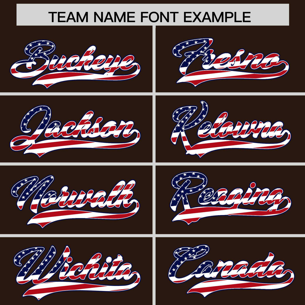 Custom Brown American Flag Design Personalized Baseball Jersey