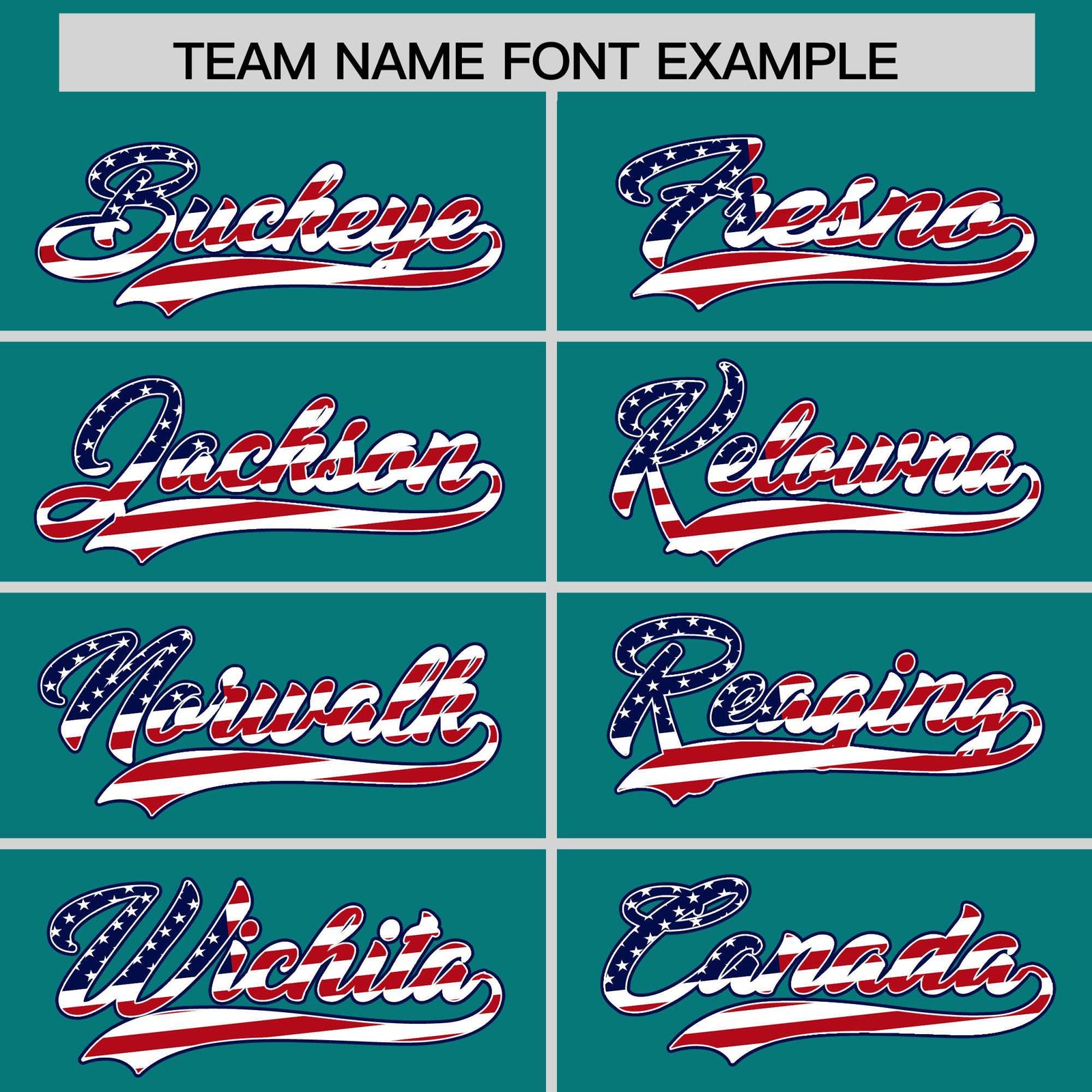 Custom Teal American Flag Design Personalized Baseball Jersey