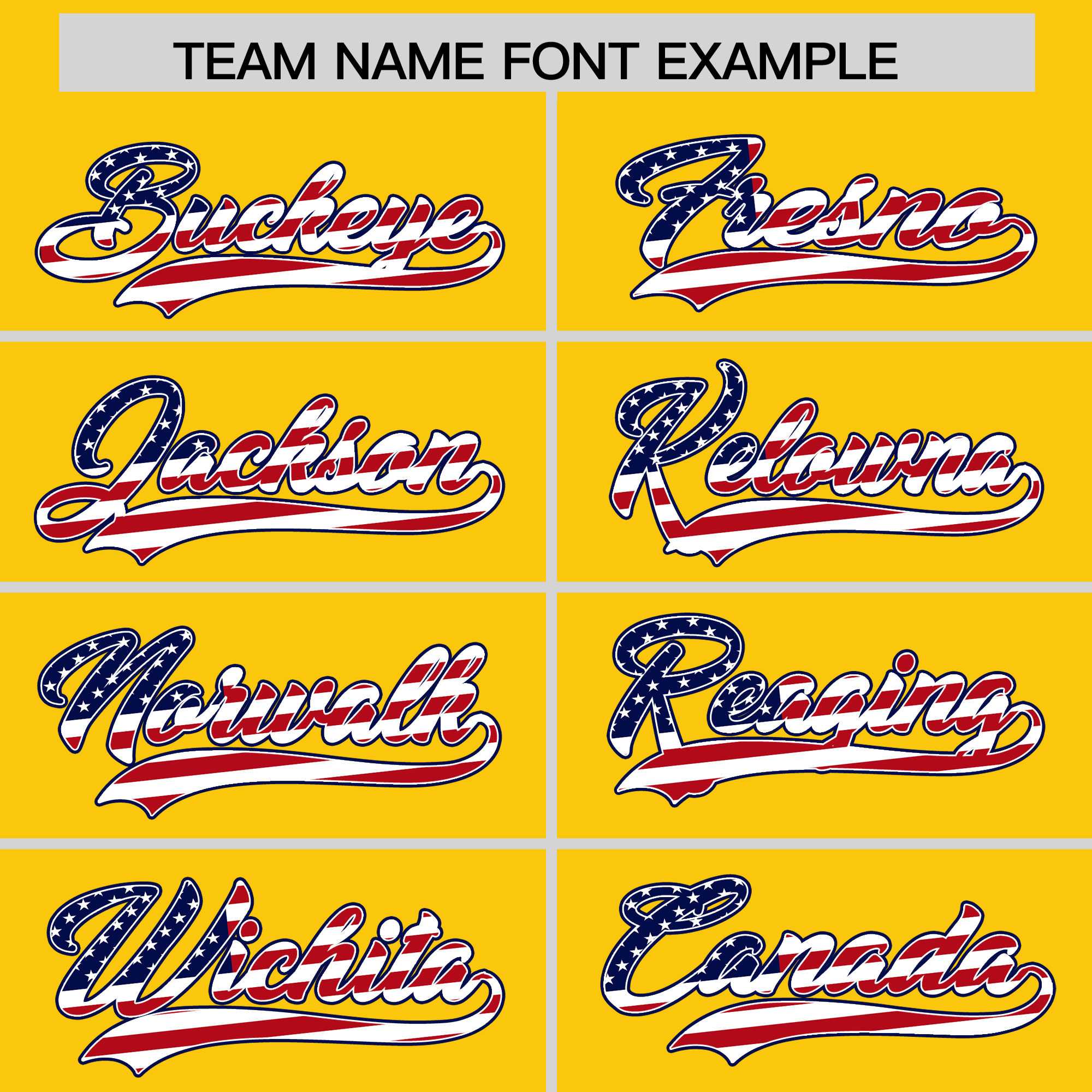 Custom Gold American Flag Design Personalized Baseball Jersey