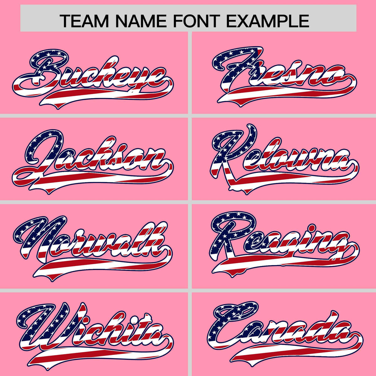 Custom Light Pink American Flag Design Personalized Baseball Jersey