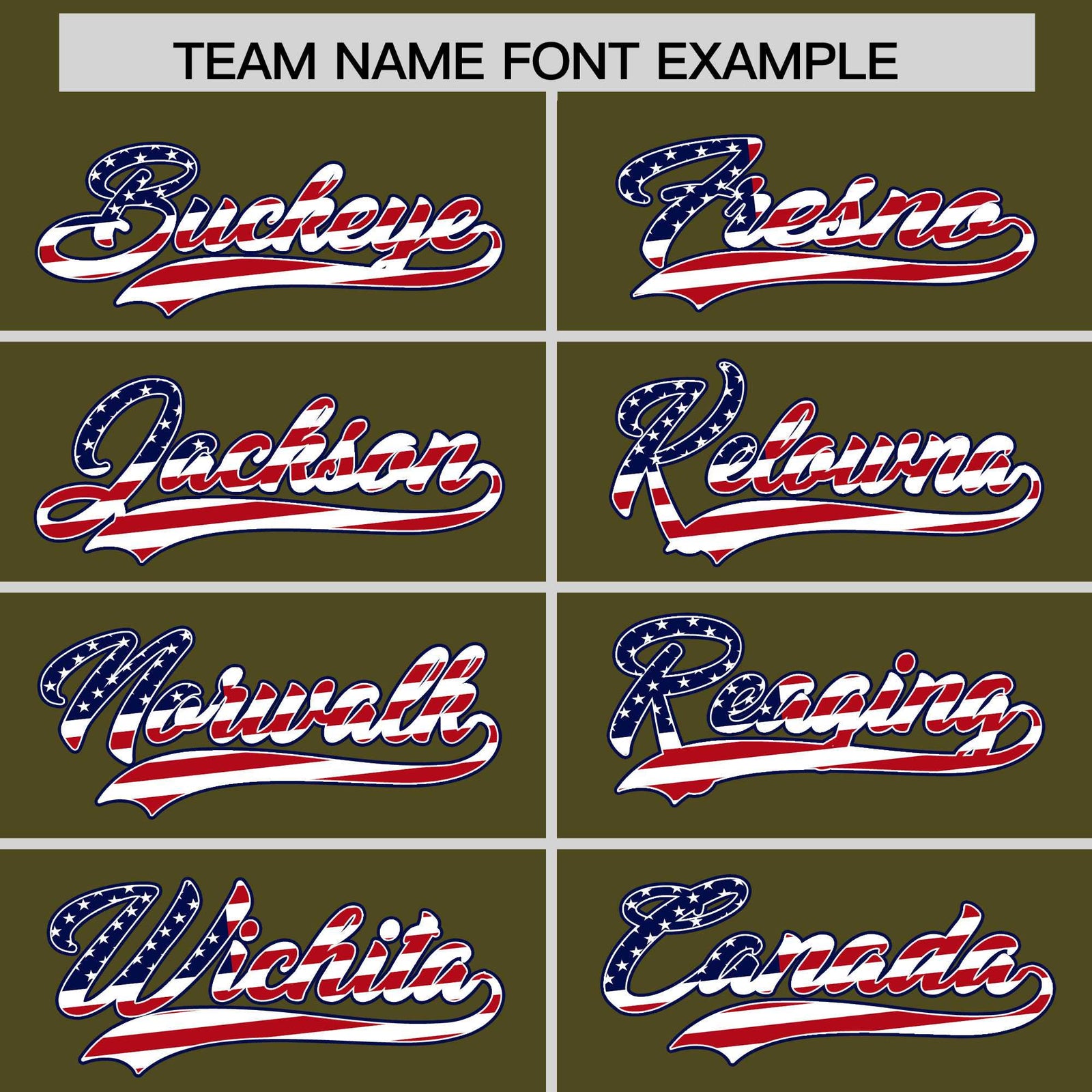 Custom Olive American Flag Design Personalized Baseball Jersey