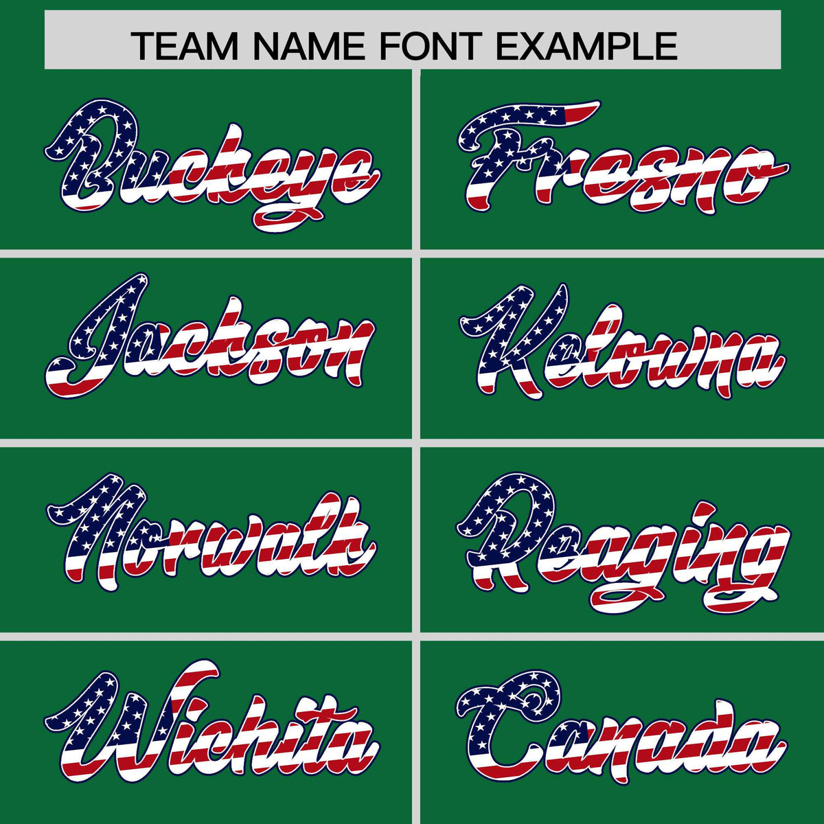 Custom Kelly Green American Flag Design Personalized Baseball Jersey