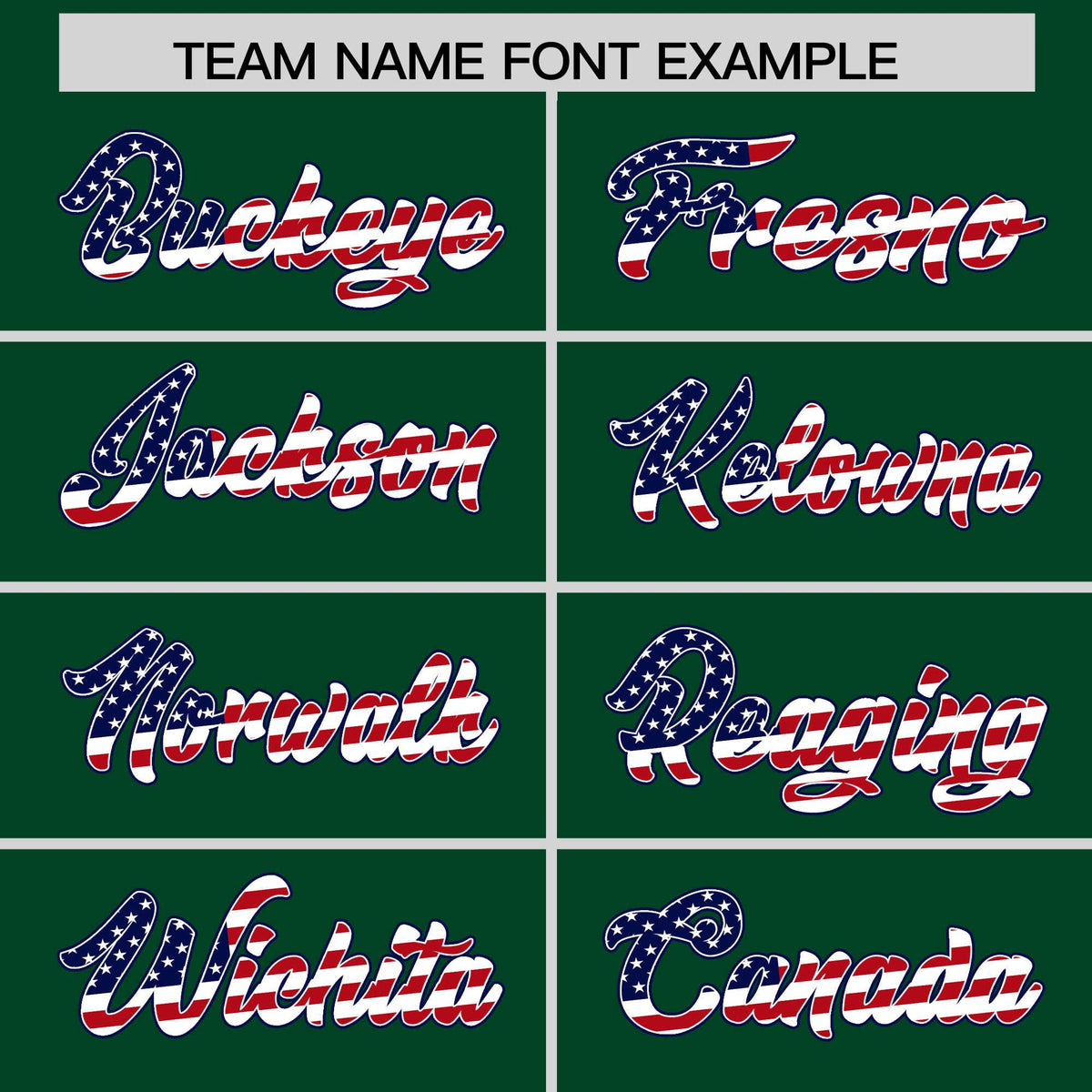 Custom Green American Flag Design Personalized Baseball Jersey