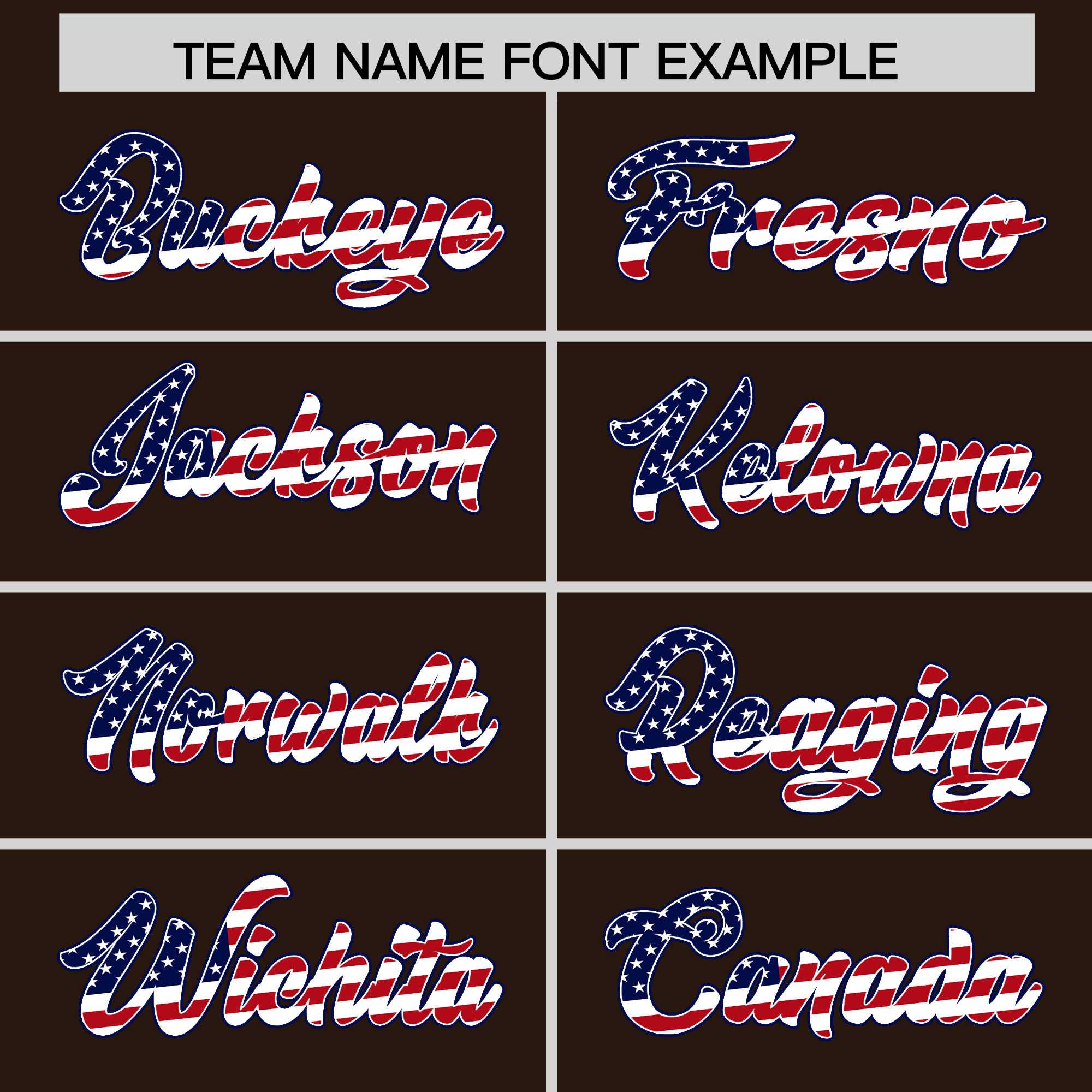 Custom Brown American Flag Design Personalized Baseball Jersey