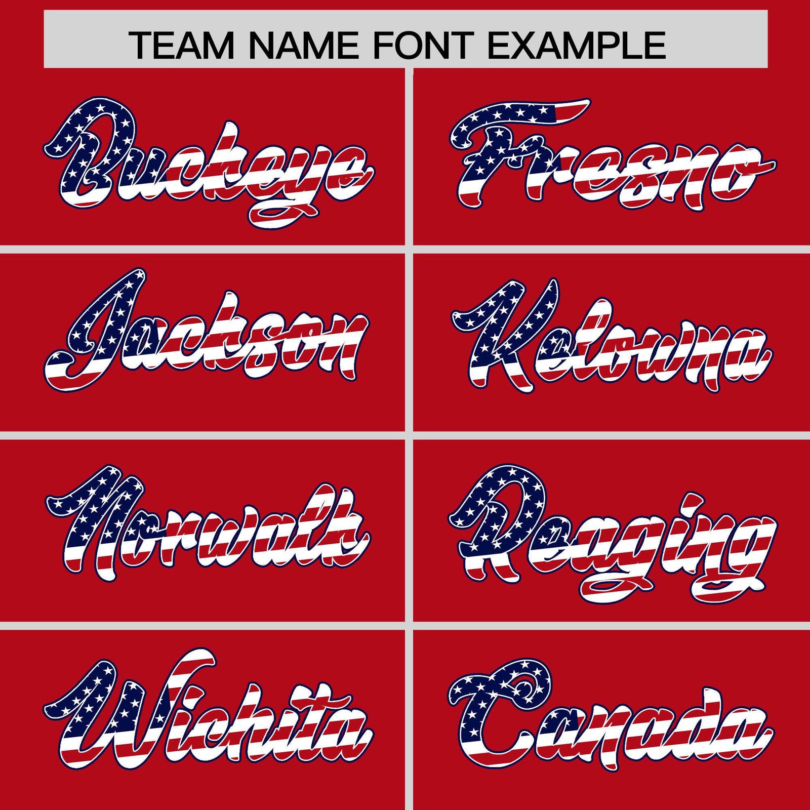 Custom Red American Flag Design Personalized Baseball Jersey