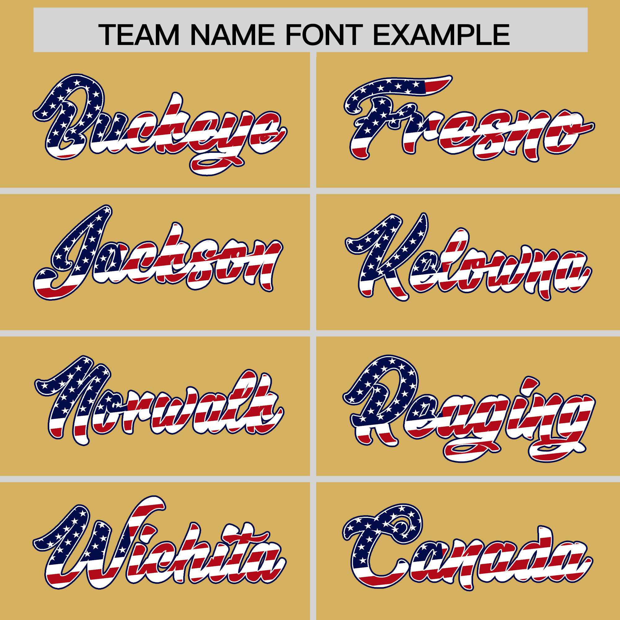 Custom Old Gold American Flag Design Personalized Baseball Jersey