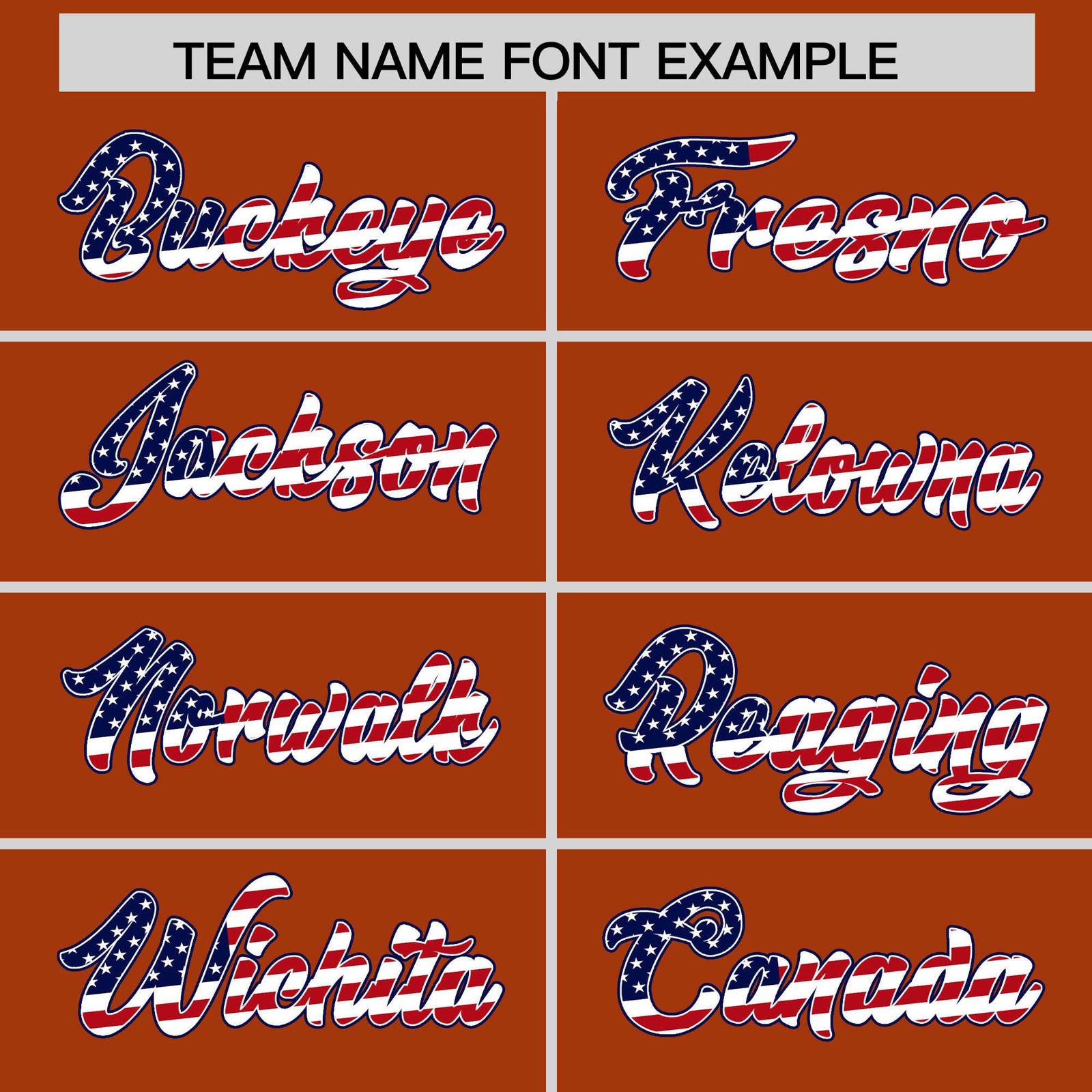 Custom Dark Orange American Flag Design Personalized Baseball Jersey