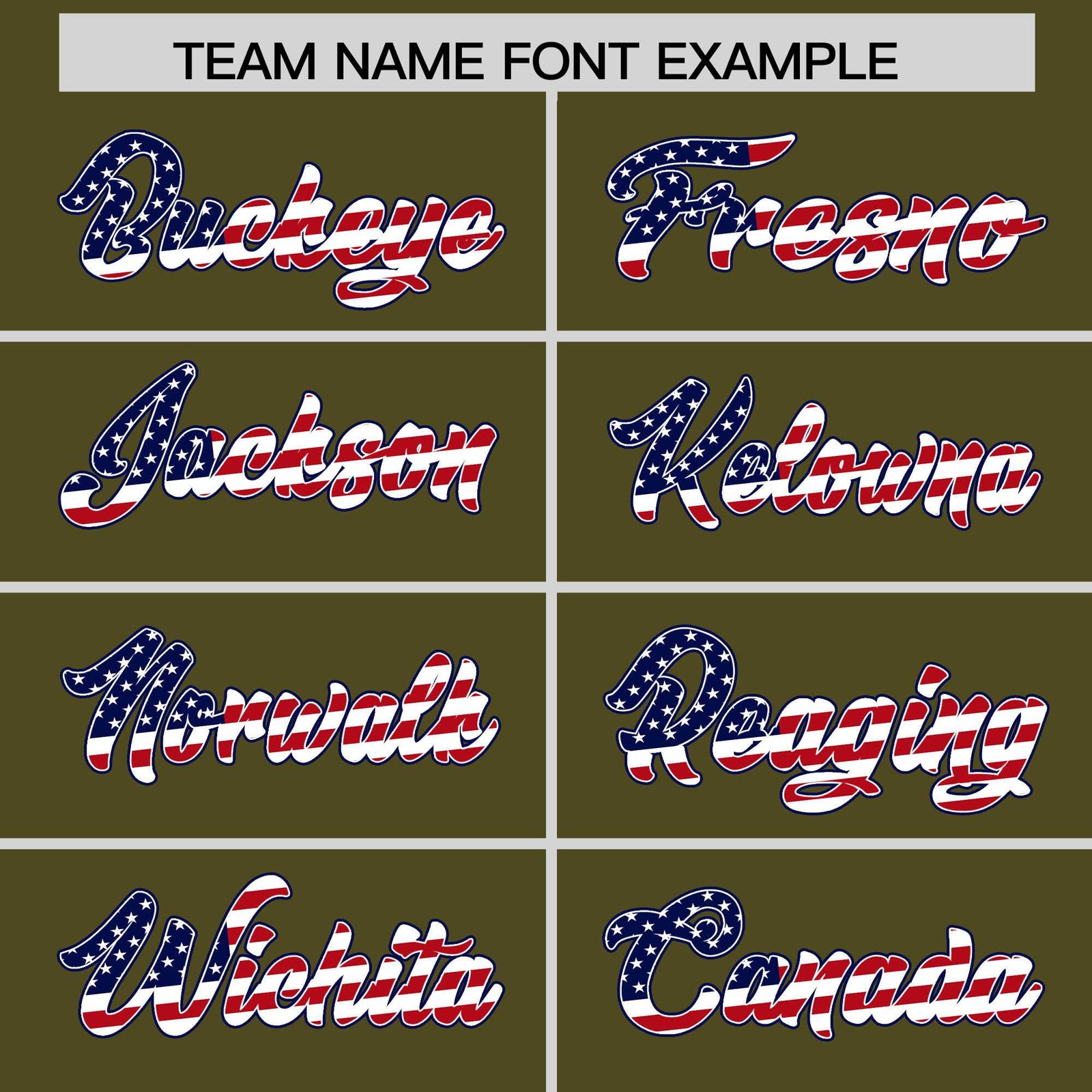 Custom Olive American Flag Design Personalized Baseball Jersey
