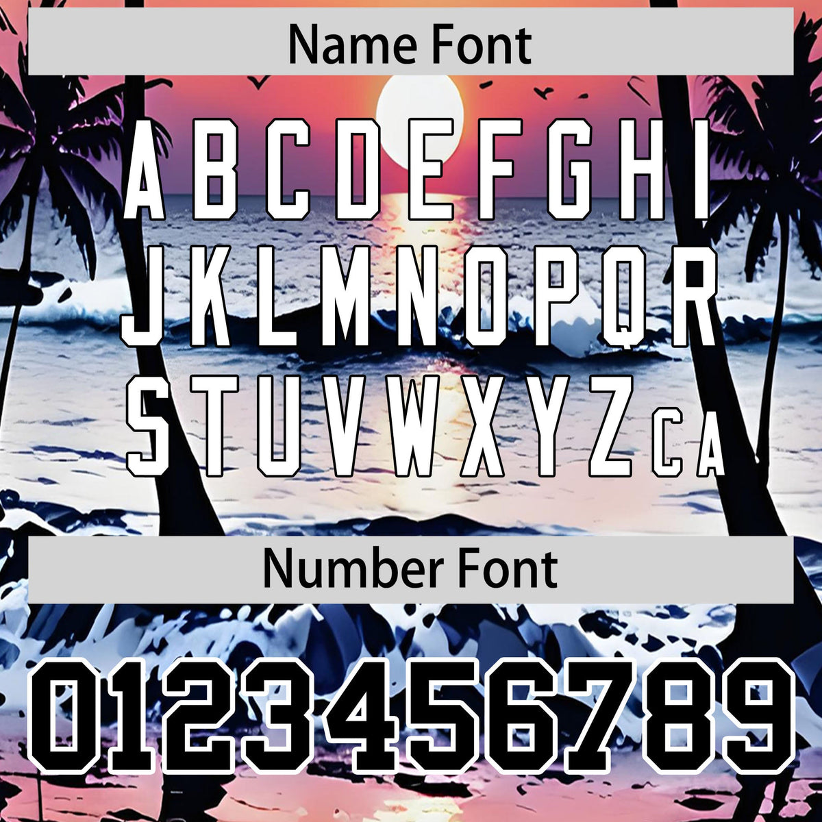 Custom Black White Sunset Palm Tree Pattern Graffiti Hawaiian Style Baseball Jersey| KXKSHOP