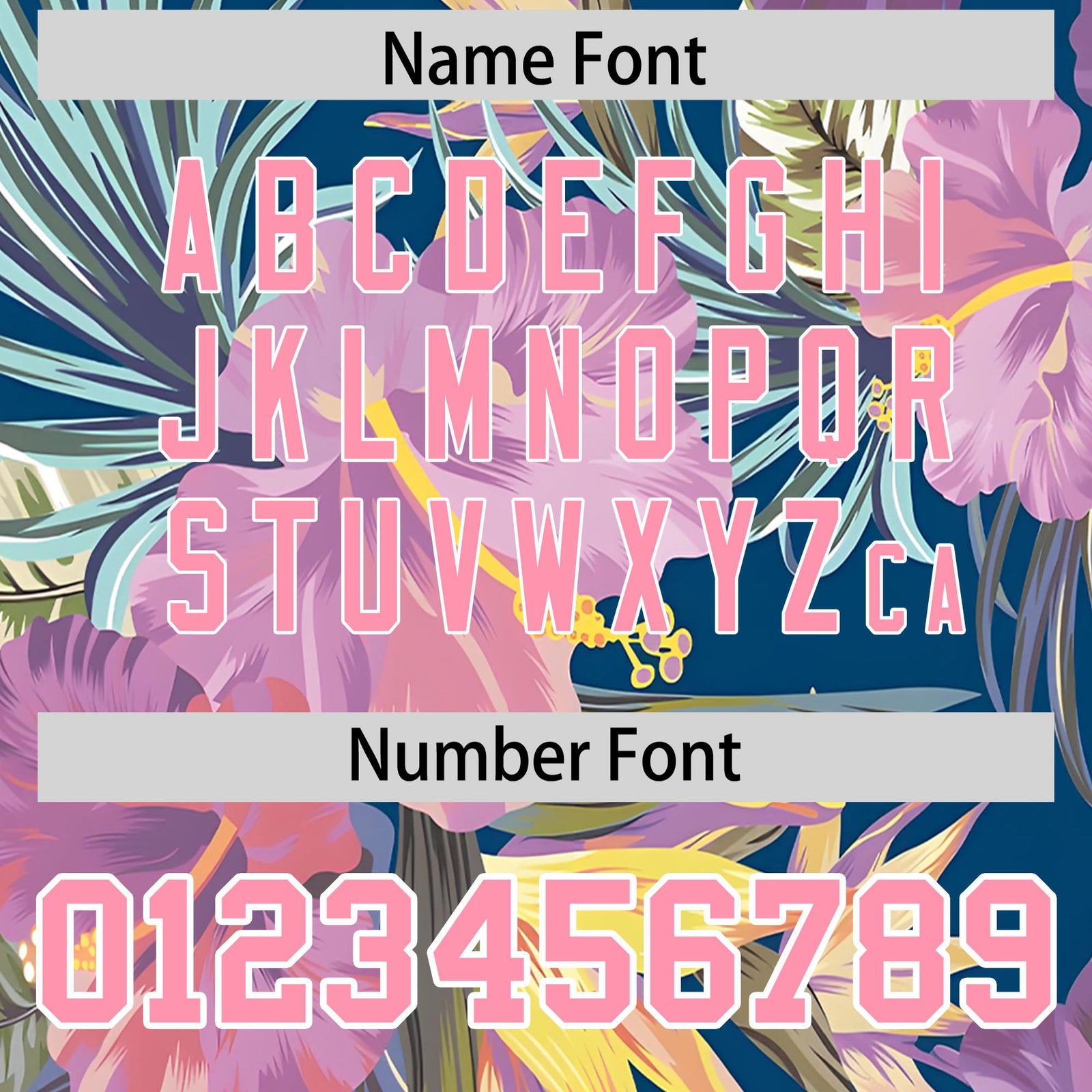 Custom Light Pink White Palm Tree Pattern Graffiti Hawaiian Style Baseball Jersey| KXKSHOP