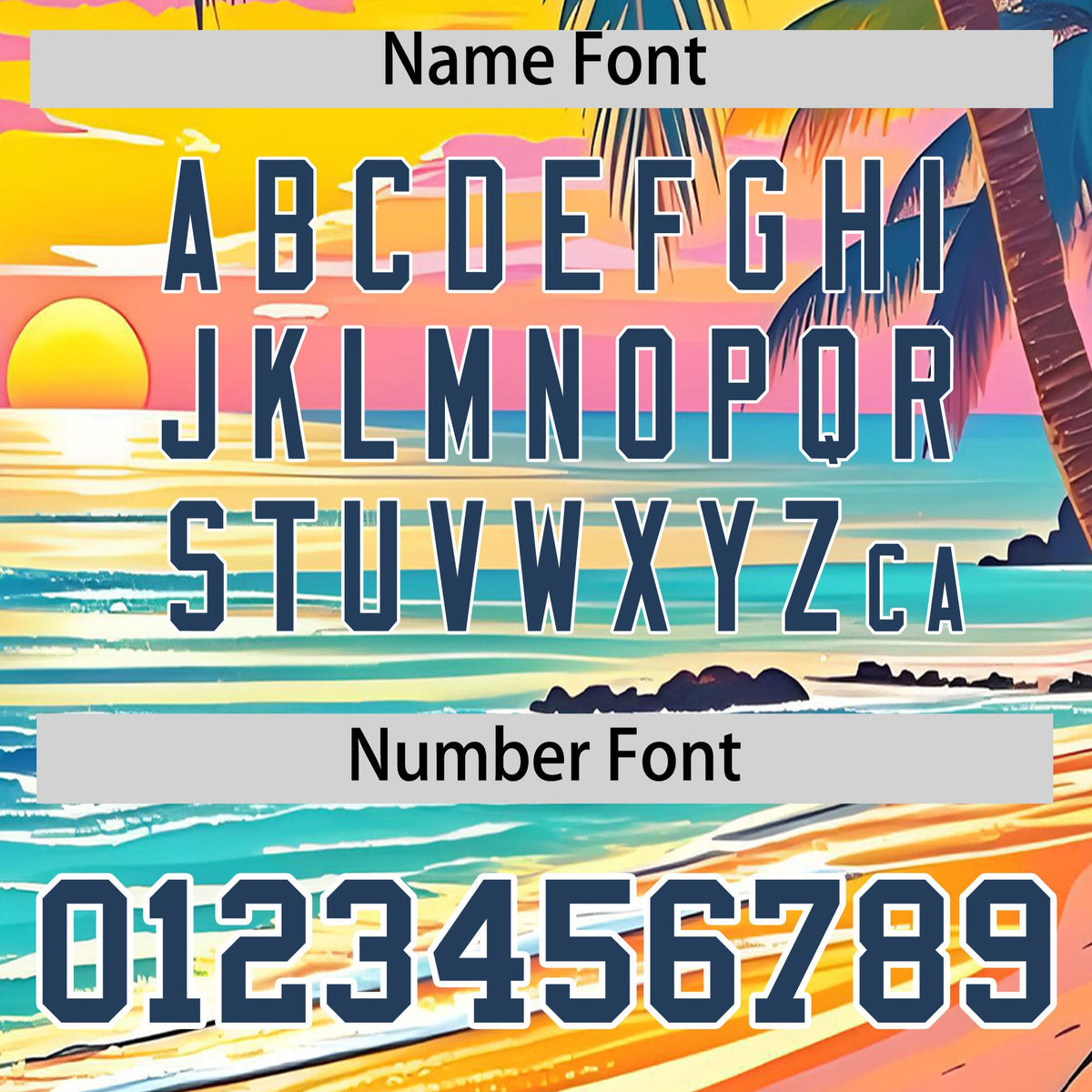 Custom Midnight Blue White Palm Tree Pattern Graffiti Hawaiian Style Baseball Jersey| KXKSHOP