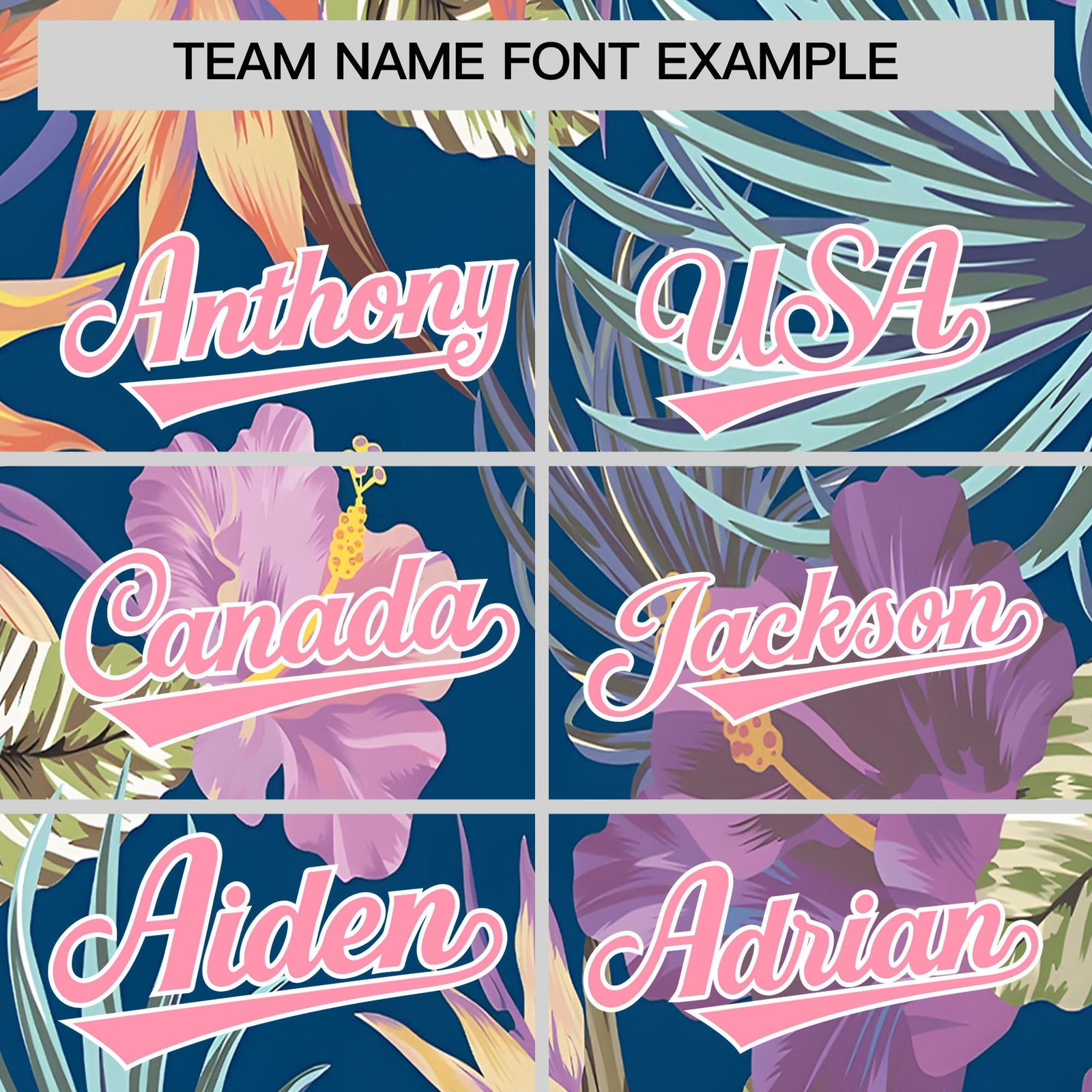 Custom Light Pink White Palm Tree Pattern Graffiti Hawaiian Style Baseball Jersey| KXKSHOP