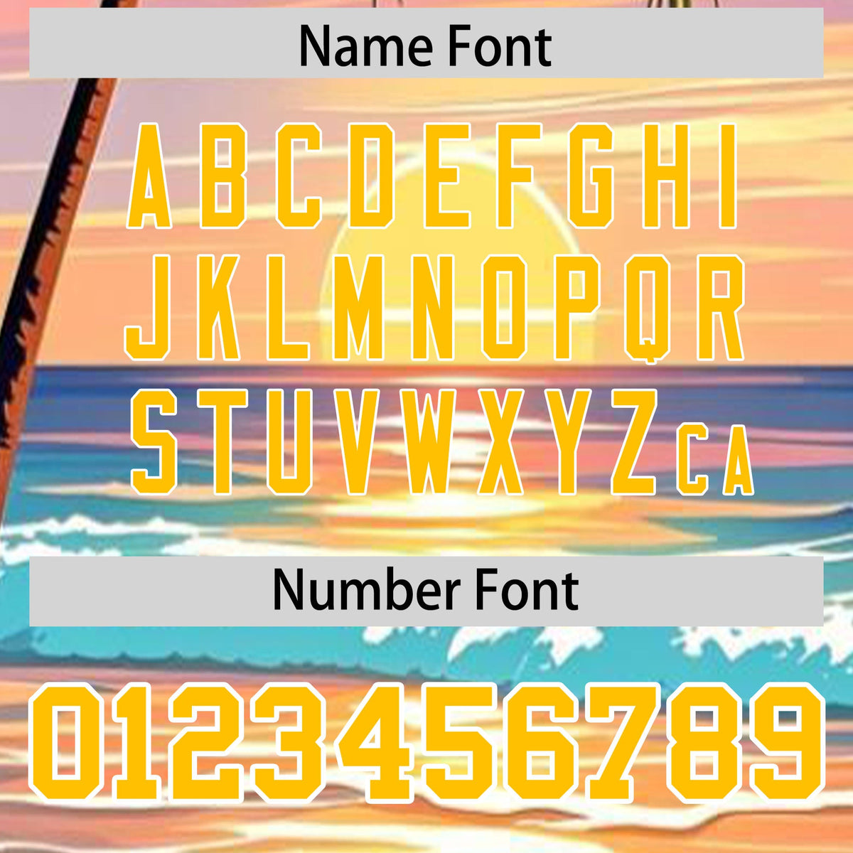 Custom Yellow White Palm Tree Pattern Graffiti Hawaiian Style Baseball Jersey| KXKSHOP