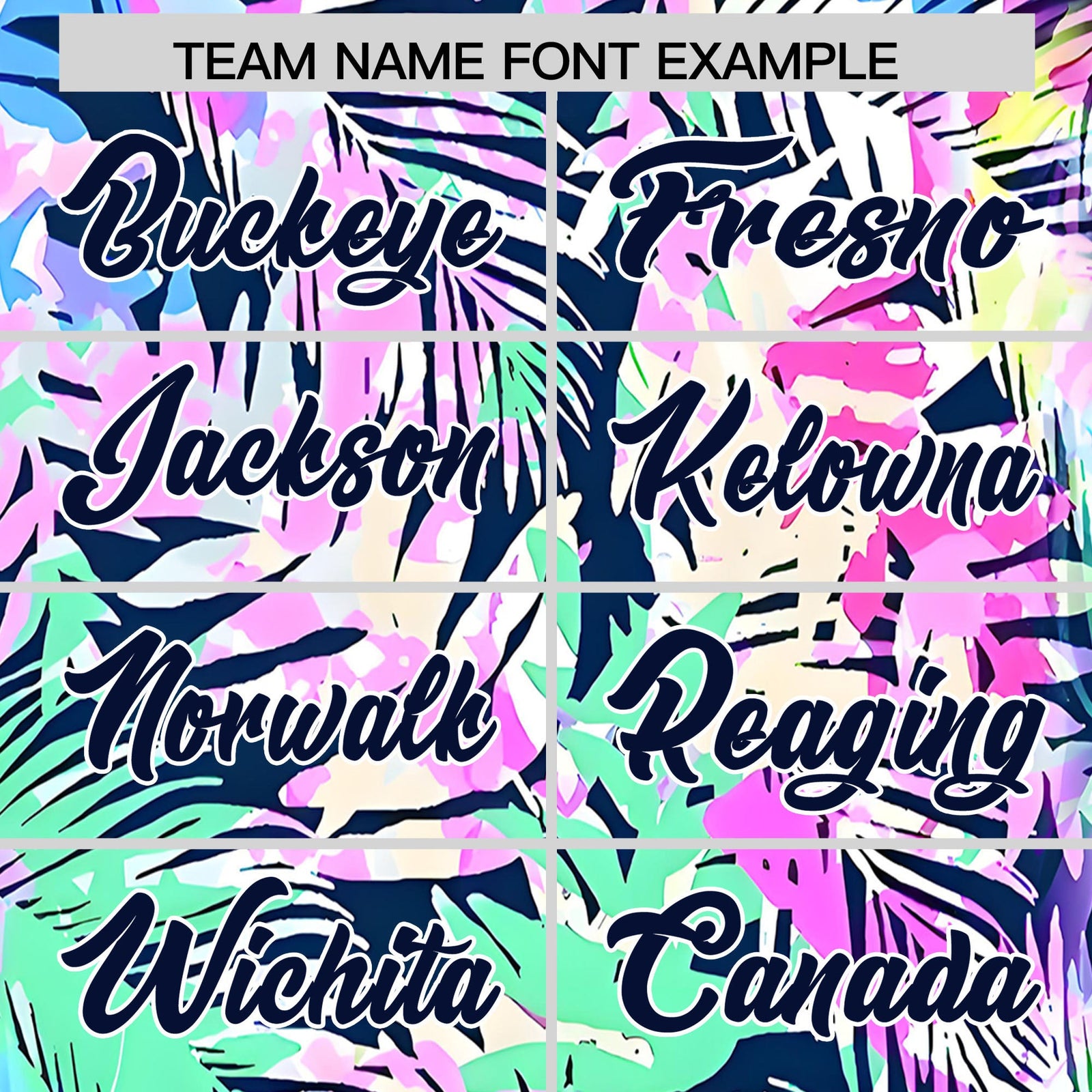 Custom White Navy Palm Tree Pattern Graffiti Hawaiian Style Baseball Jersey| KXKSHOP